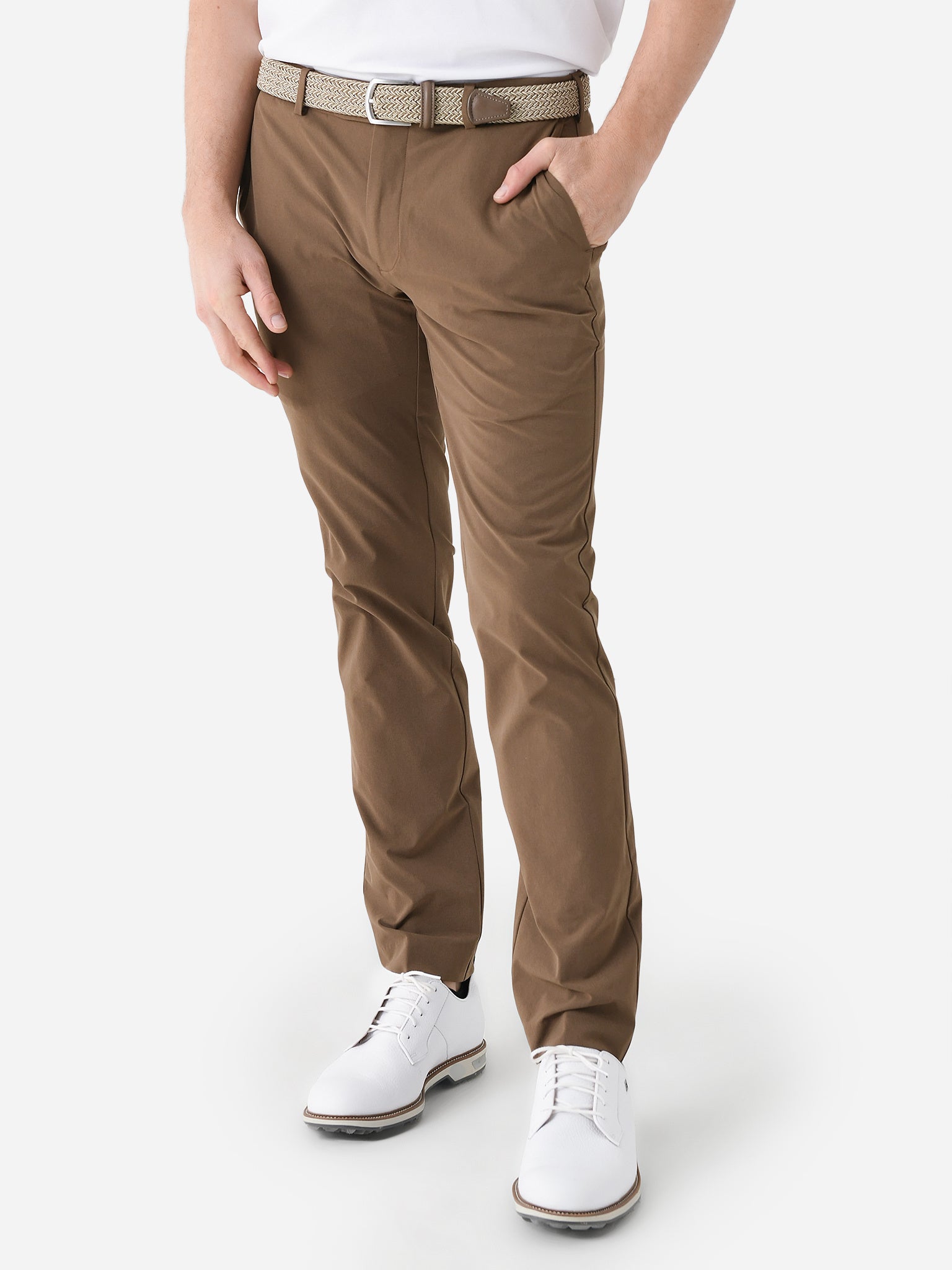 Peter Millar Light Tan 5 Pocket Cotton Golf Pants Size 32 Inseam 28