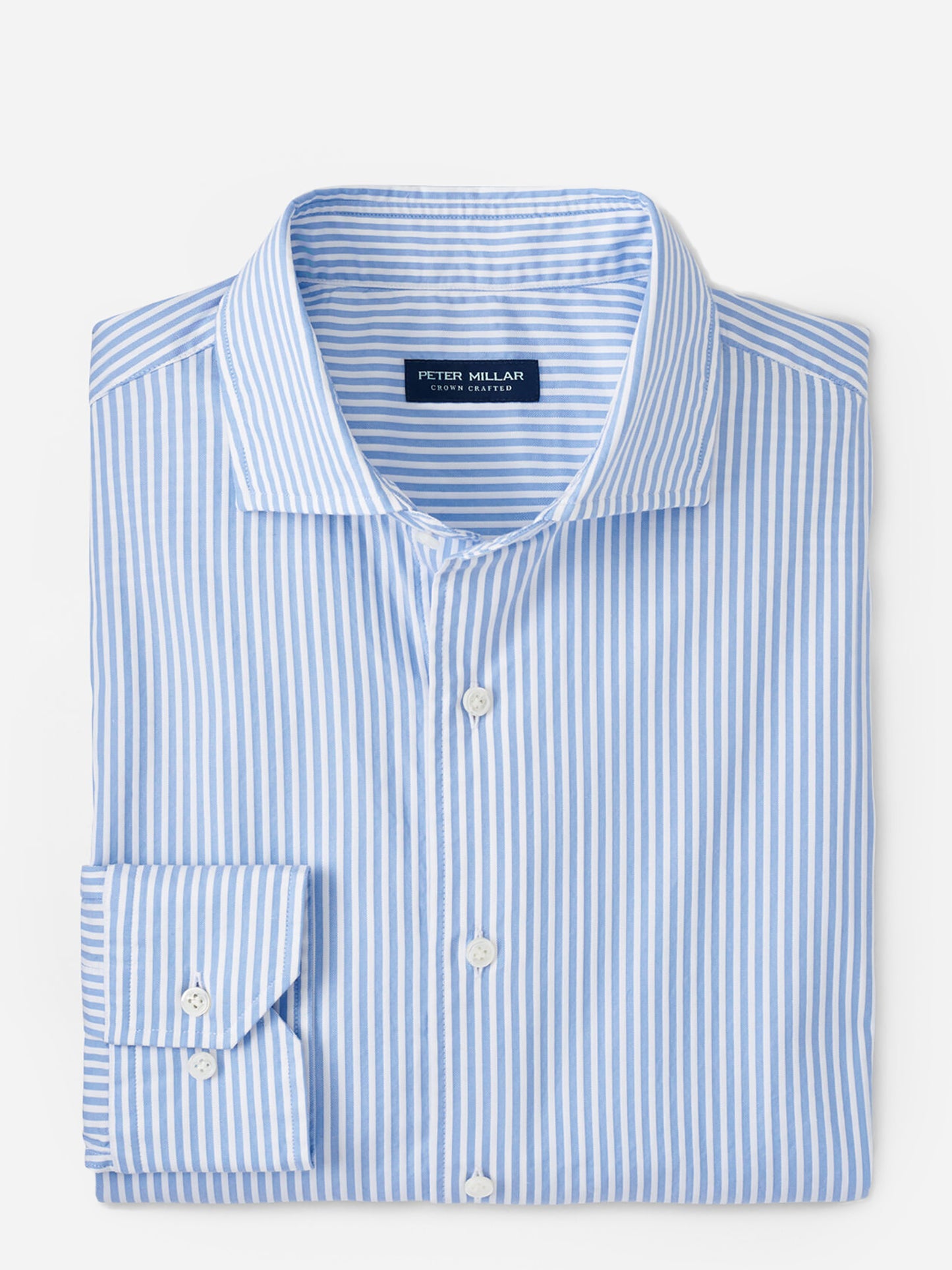 Peter Millar Crown Crafted Men's Brookhaven Cotton Sport Shirt - Saint Bernard