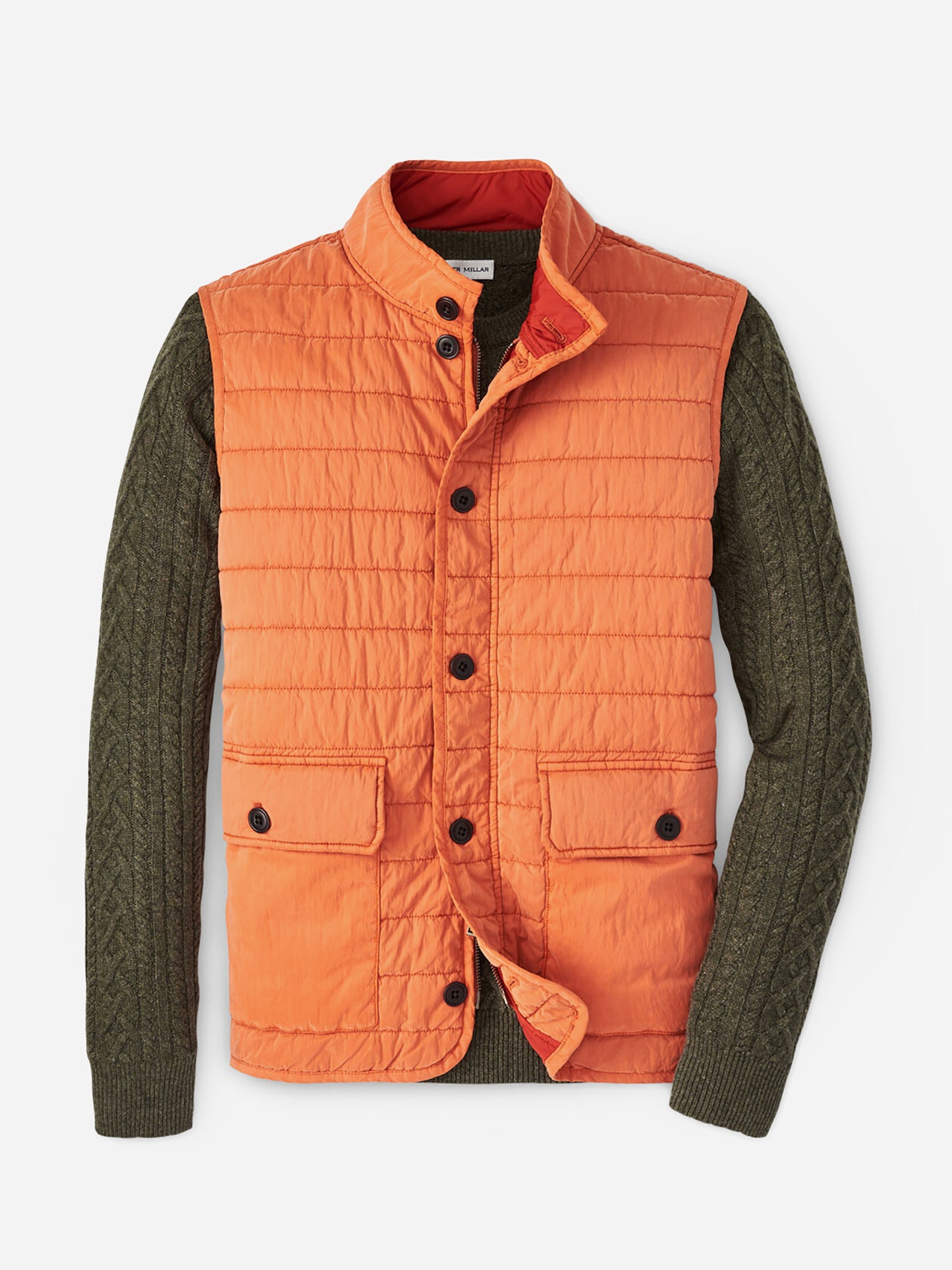 Peter Millar Crown Men's Greenwich Garment-Dyed Vest - Saint Bernard
