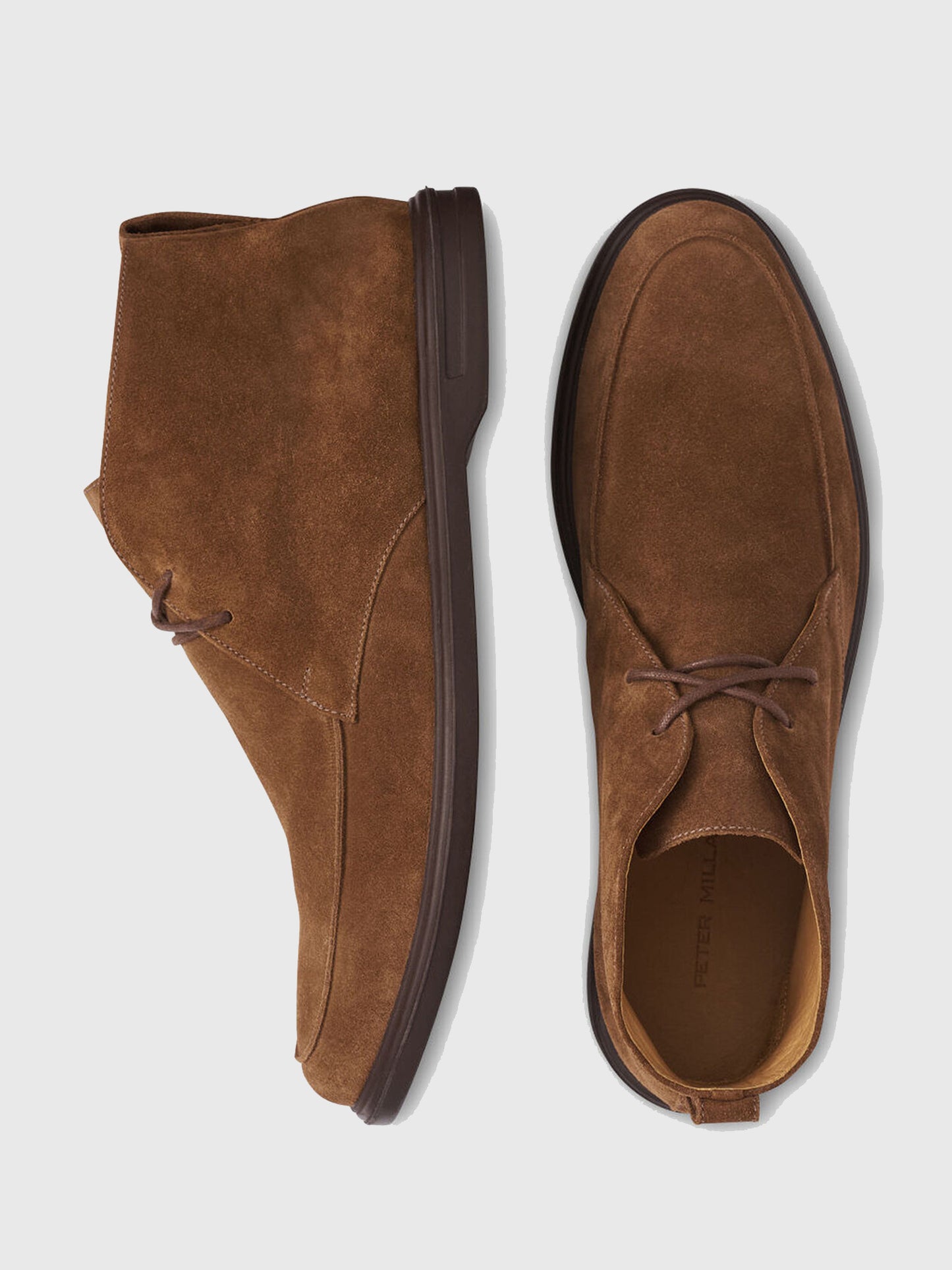 Peter Millar Crown Crafted Men's Excursionist Lace Up Derby Boot - Saint Bernard