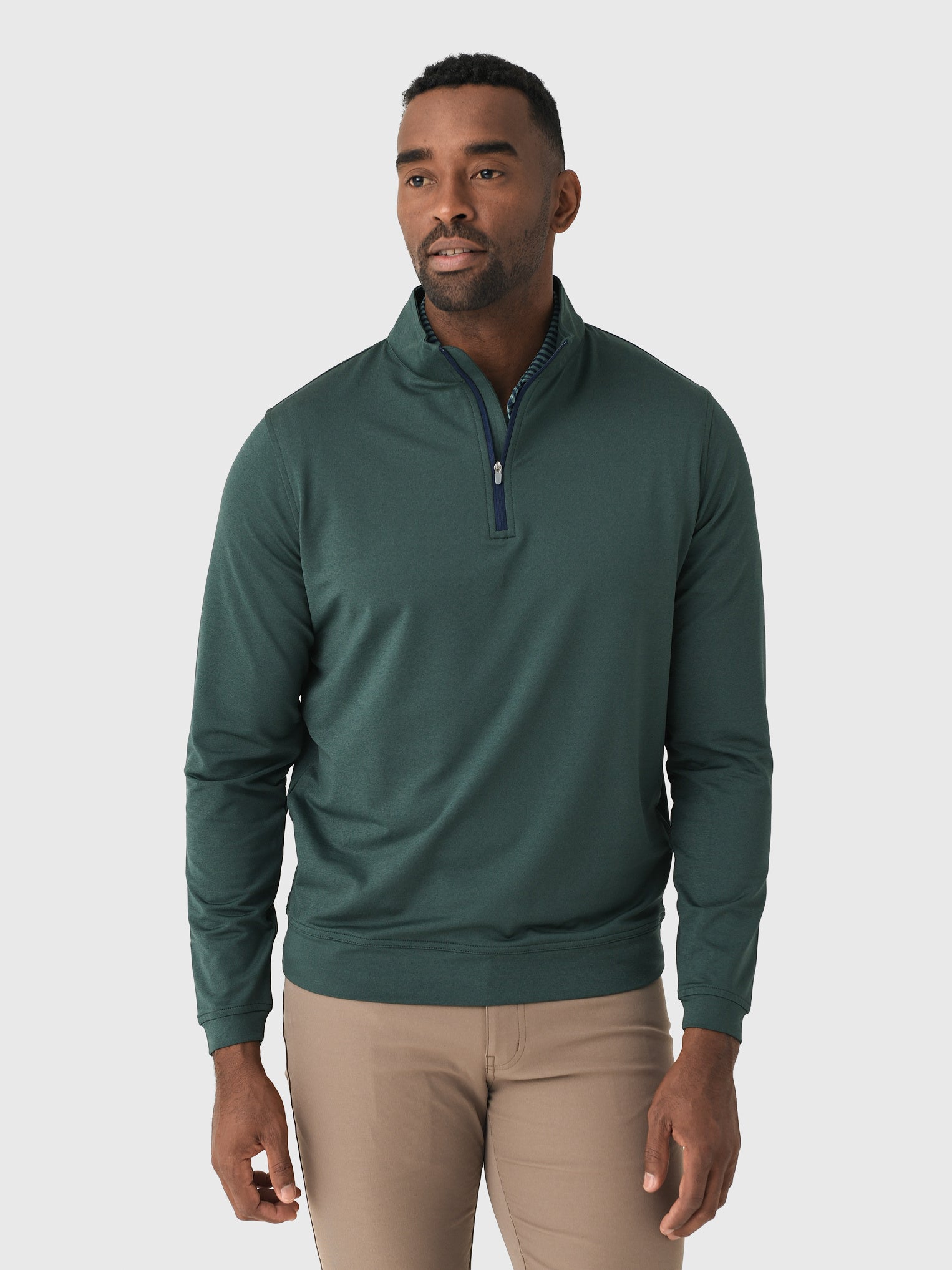 Peter Millar Crown Sport Men's Perth Mélange Performance Quarter