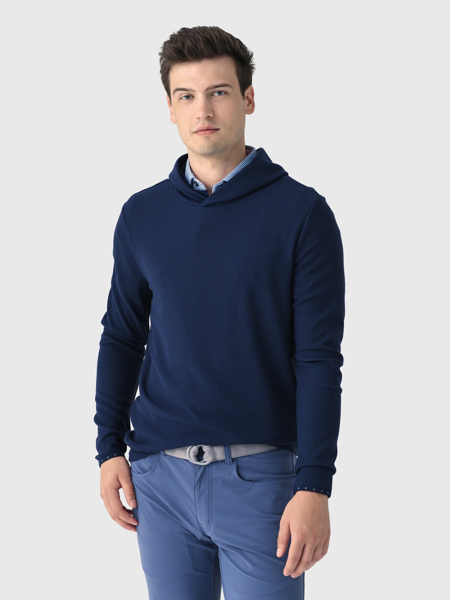 Greyson Men's Traverse Waffle Hoodie | $110.00 | Saint Bernard
