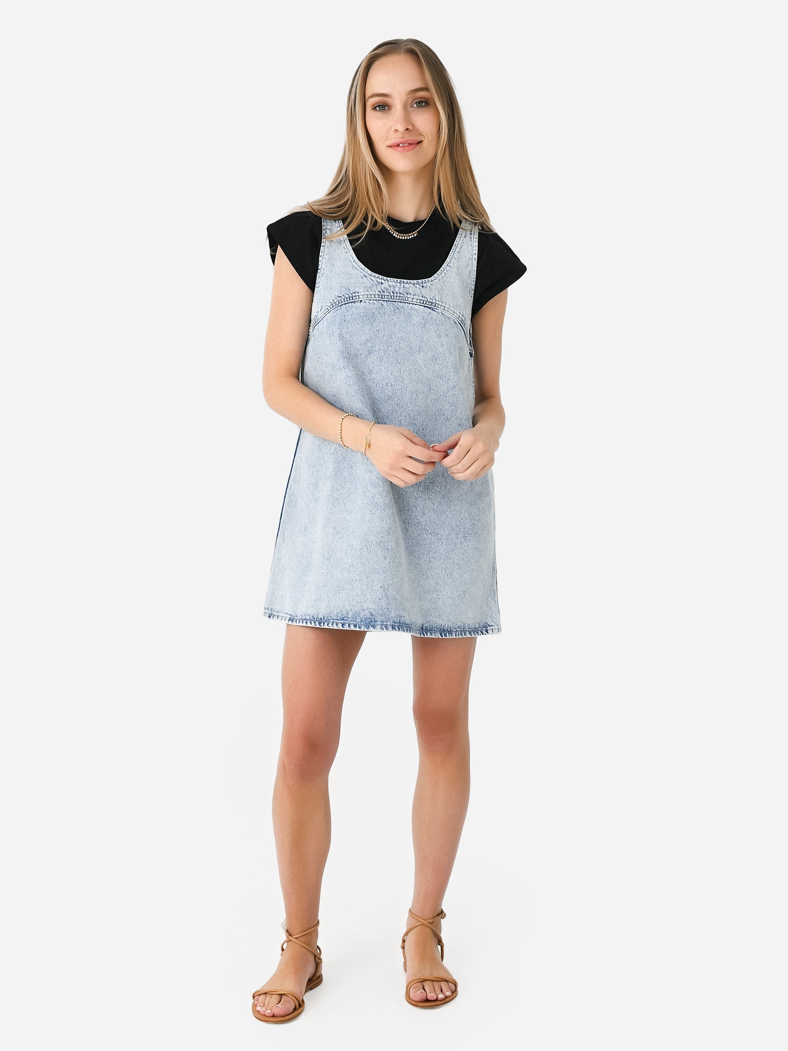 Frame Women's Micro Flare Denim Dress Frame Women's Micro Flare Denim Dress