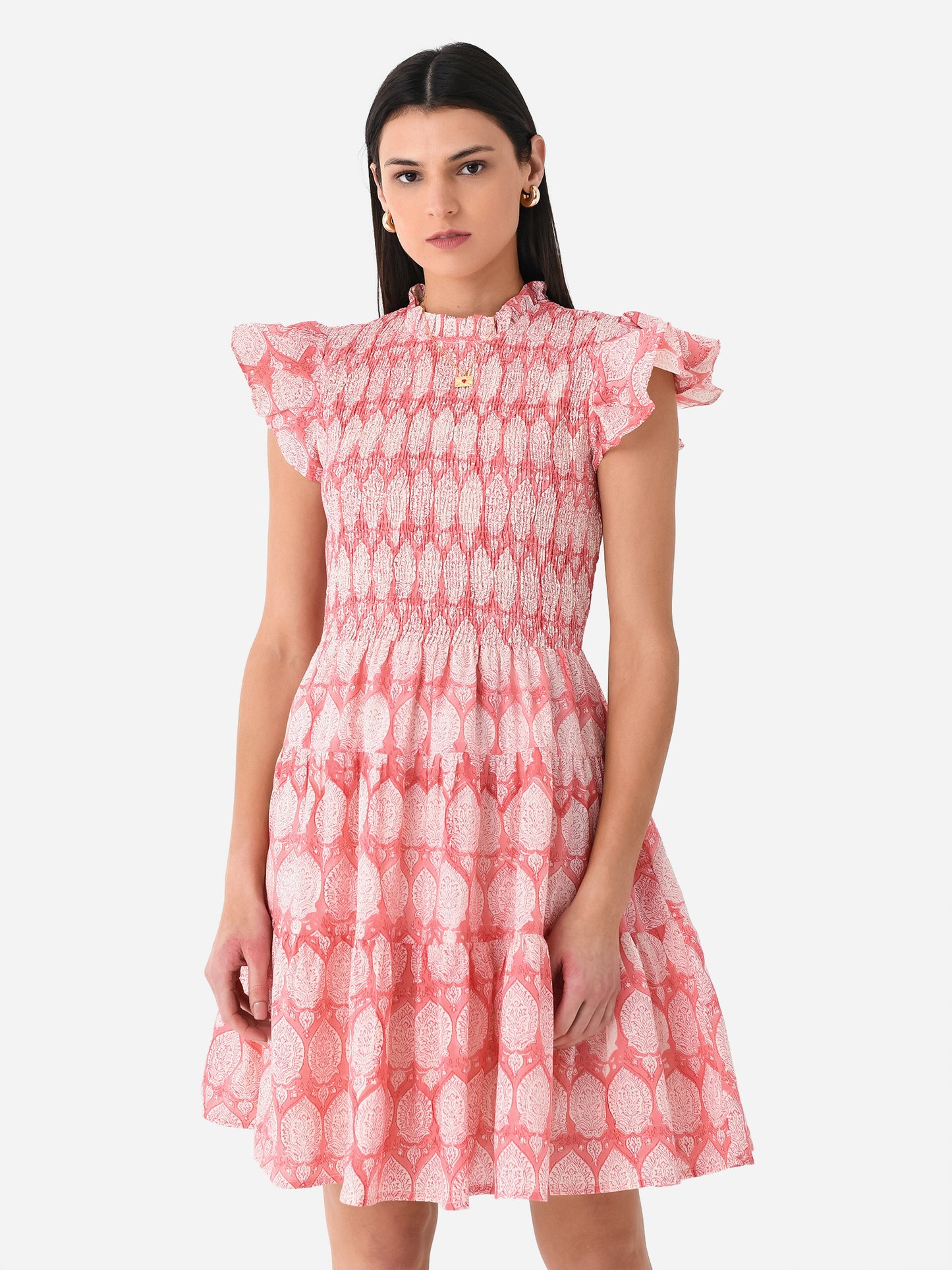 Sur La Vague Women's Ruffle Mini Dress - Saint Bernard