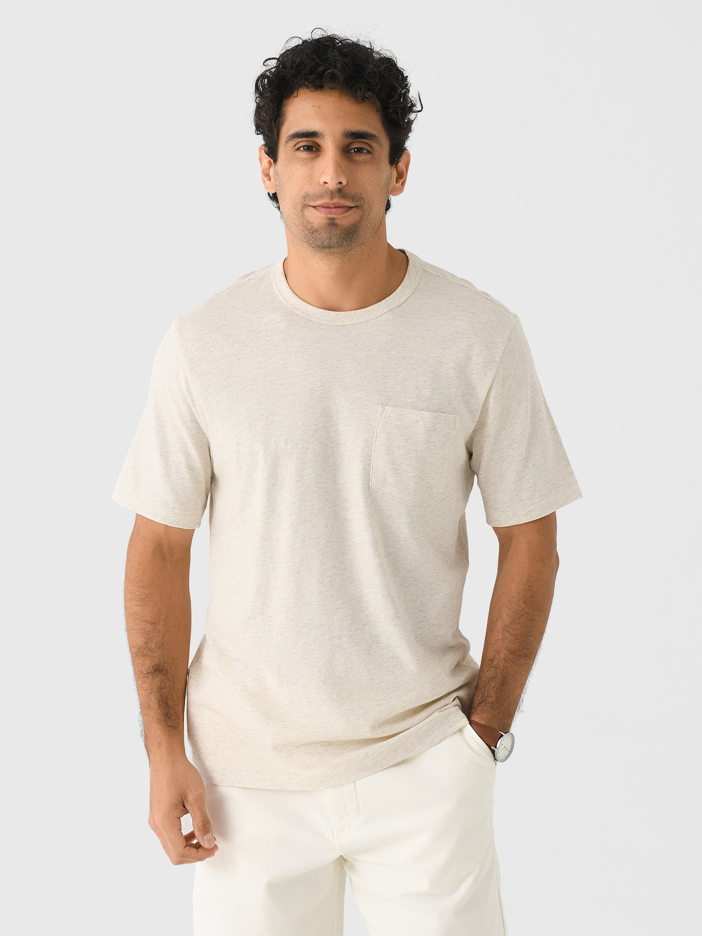 Faherty Brand Men's Sunwashed Regenerative Pocket Tee - Saint Bernard