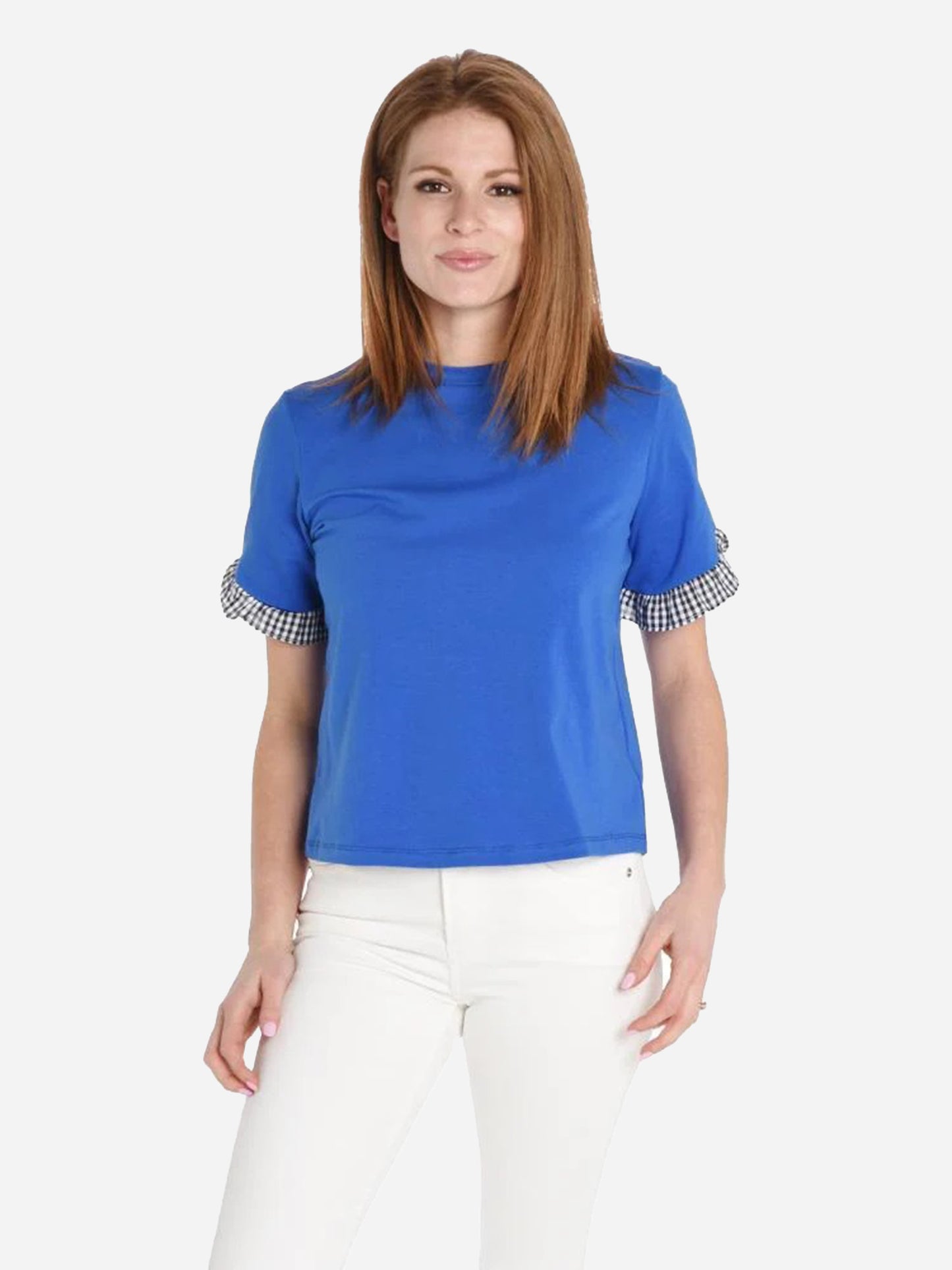 English Factory Top With Ruffle Hem - Saint Bernard