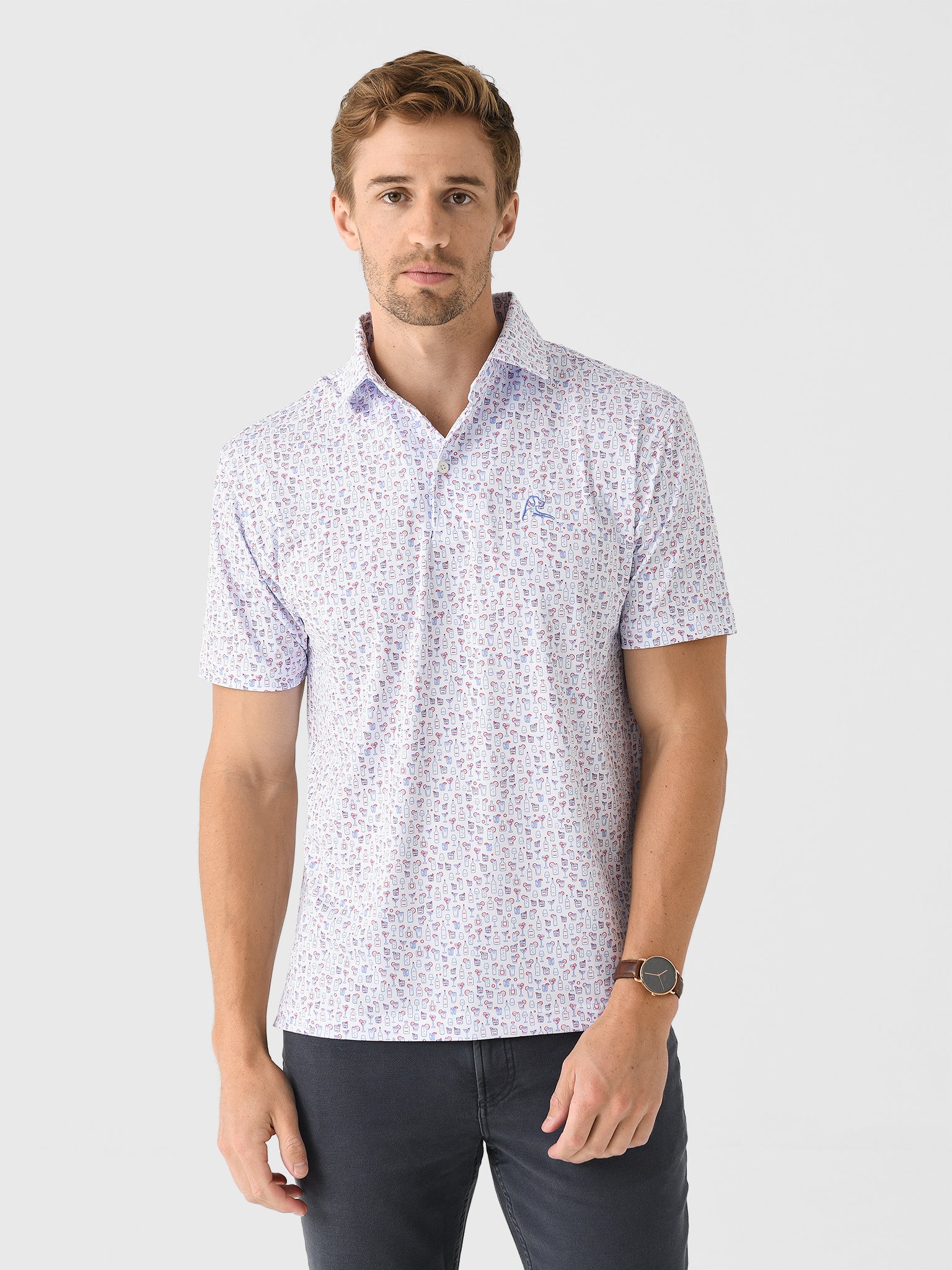 Rhoback Men's The Cocktail Of Cocktails Performance Polo – Saint