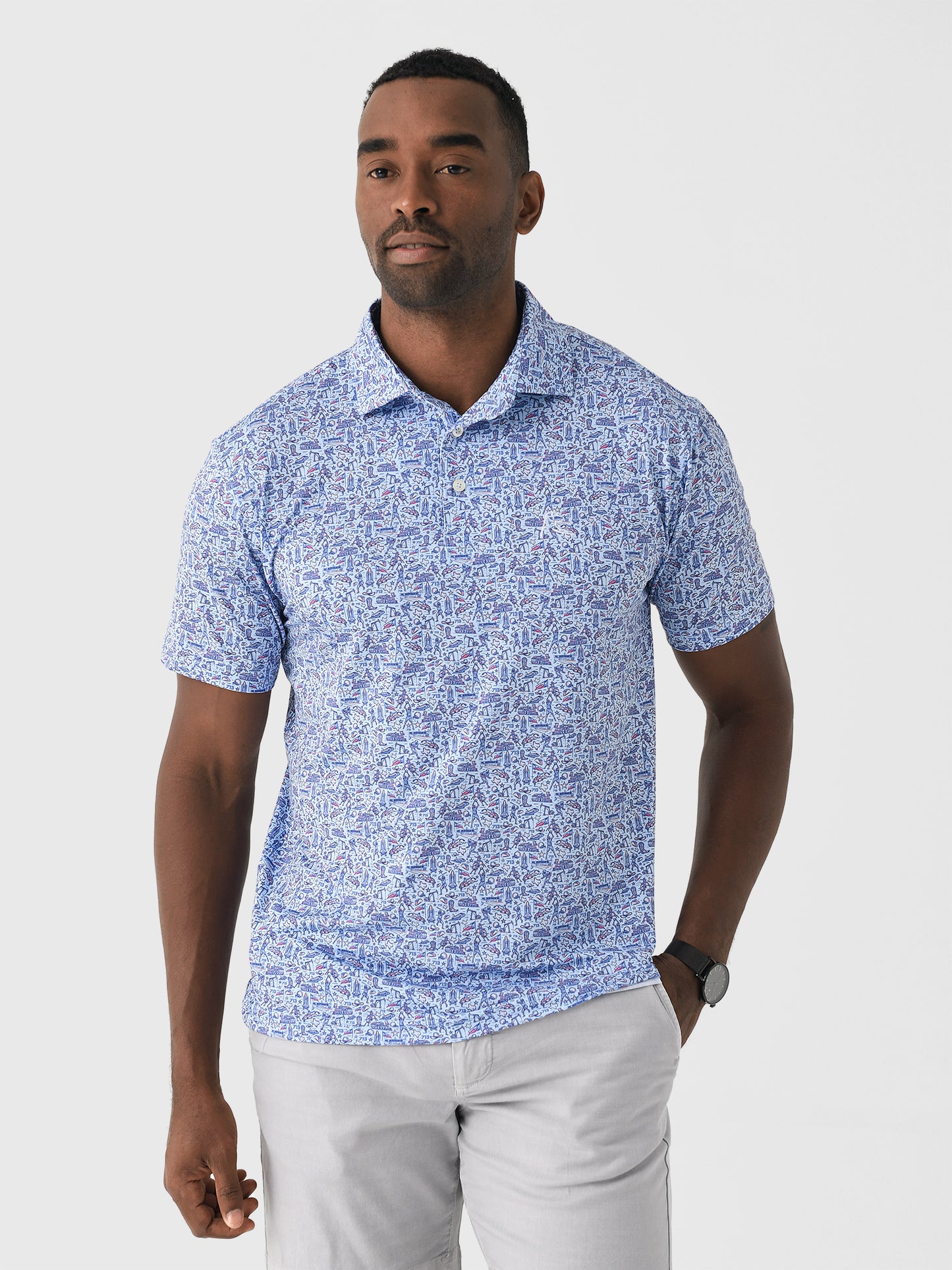 Rhoback Men's The Houston Polo - Saint Bernard