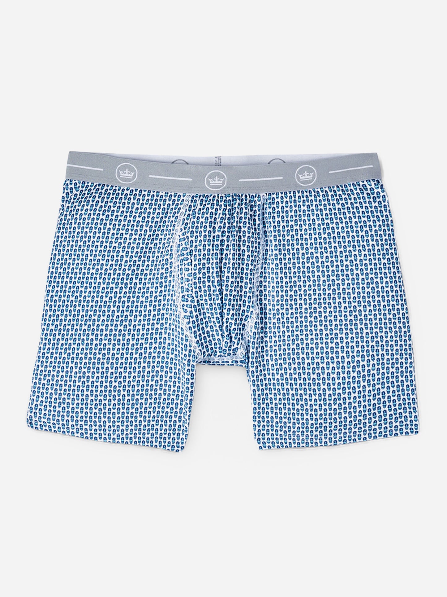 Peter Millar Crown Sport Men's Piña Skullada Performance Boxer Brief - Saint Bernard