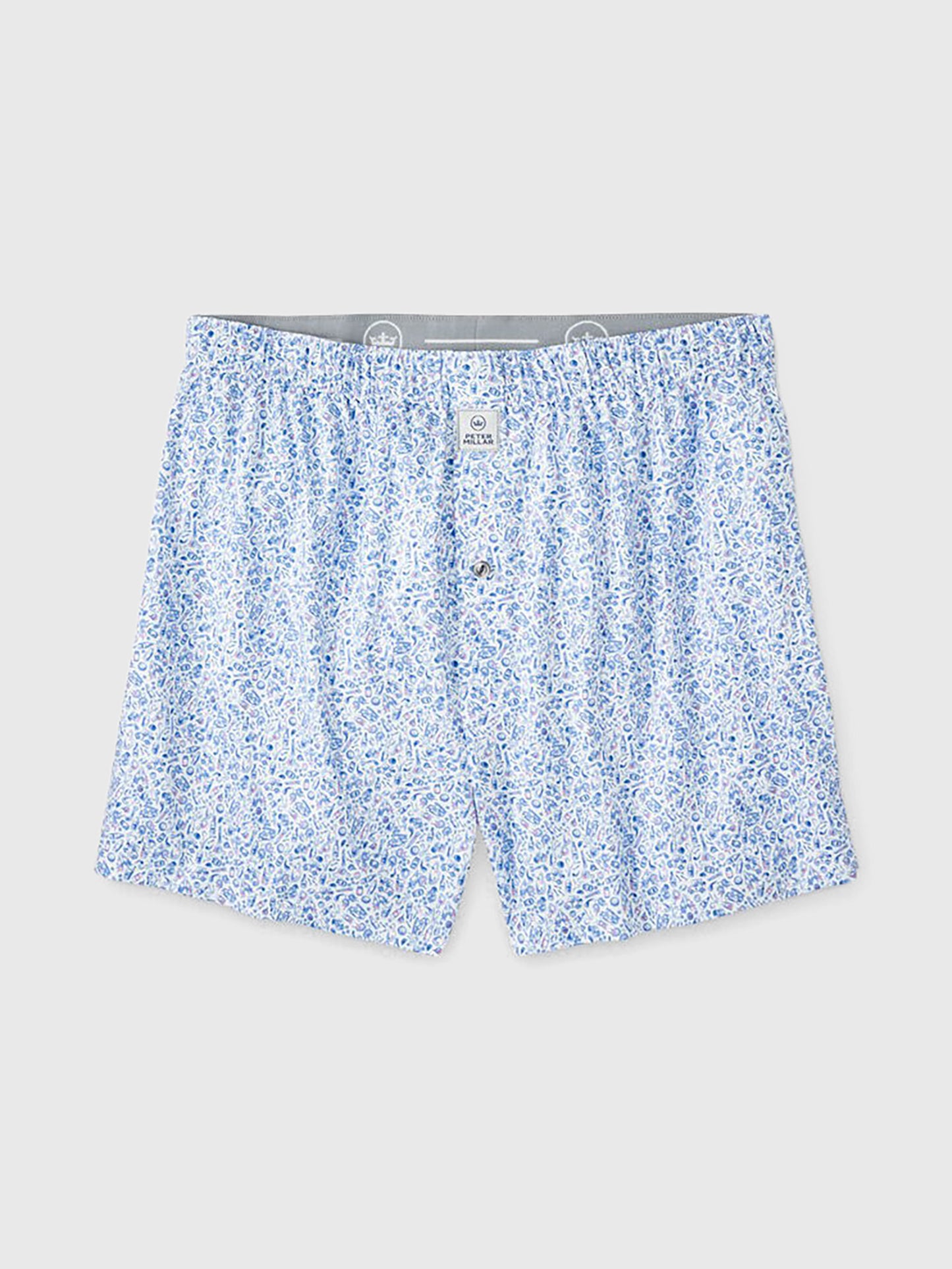Peter Millar Crown Sport Men's Bar For The Course Performance Boxer Short - Saint Bernard