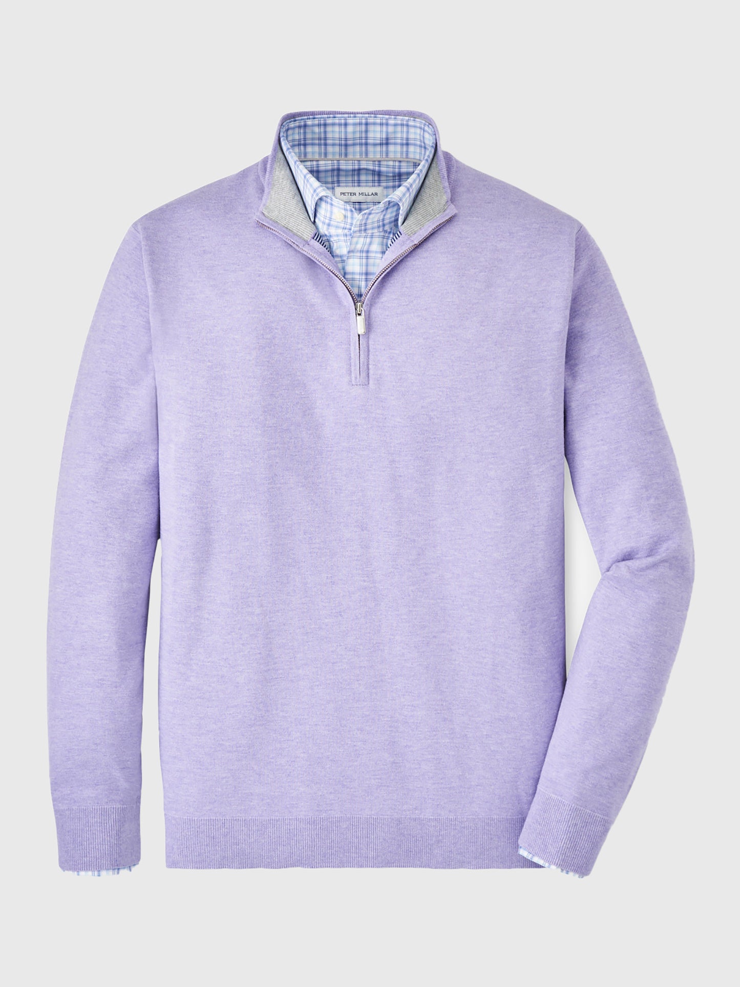 Peter Millar Crown Men's Coolspun Cotton Quarter-Zip Sweater - Saint Bernard