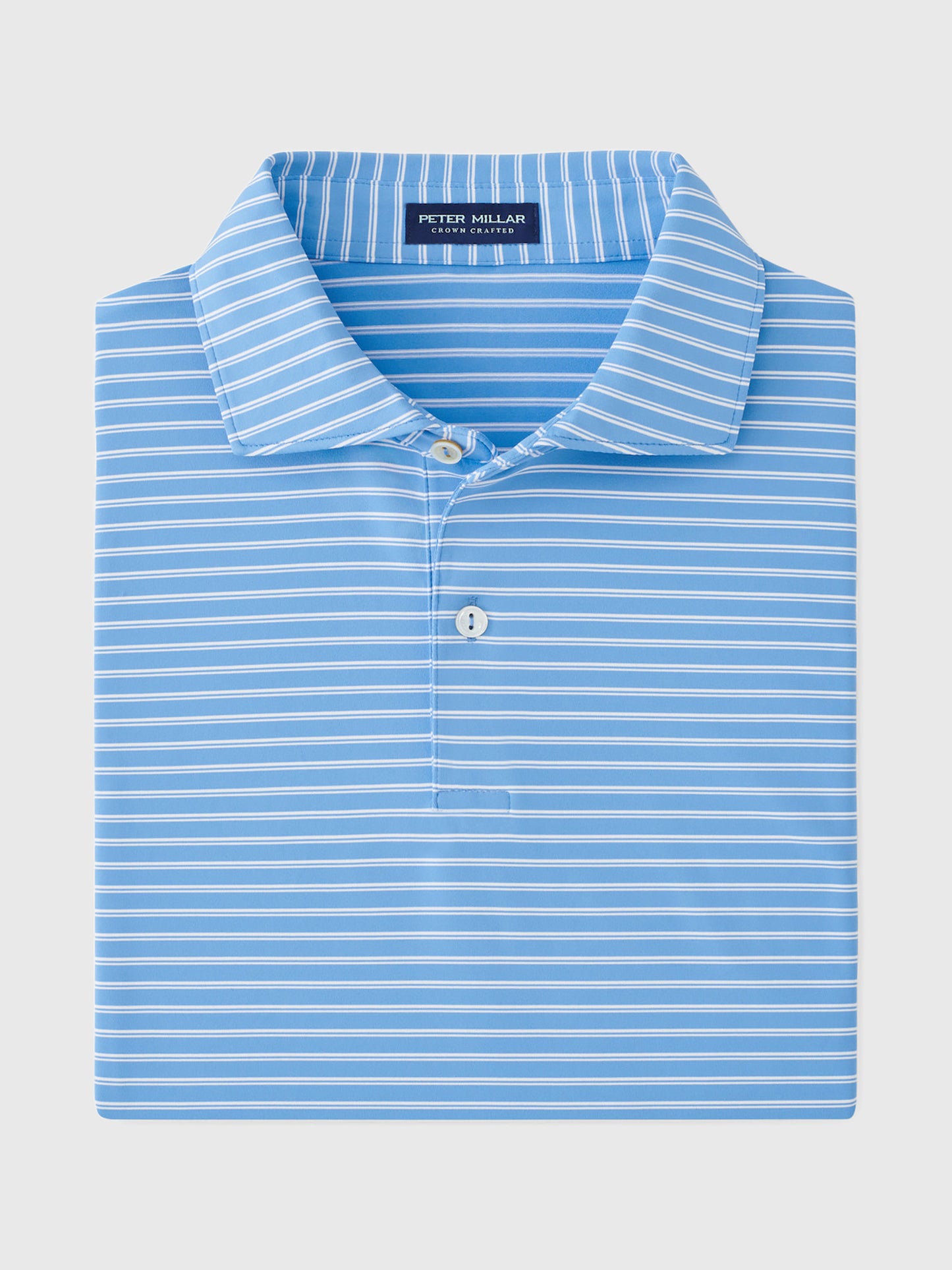 Peter Millar Crown Crafted Men's Bridge Performance Jersey Polo - Saint Bernard