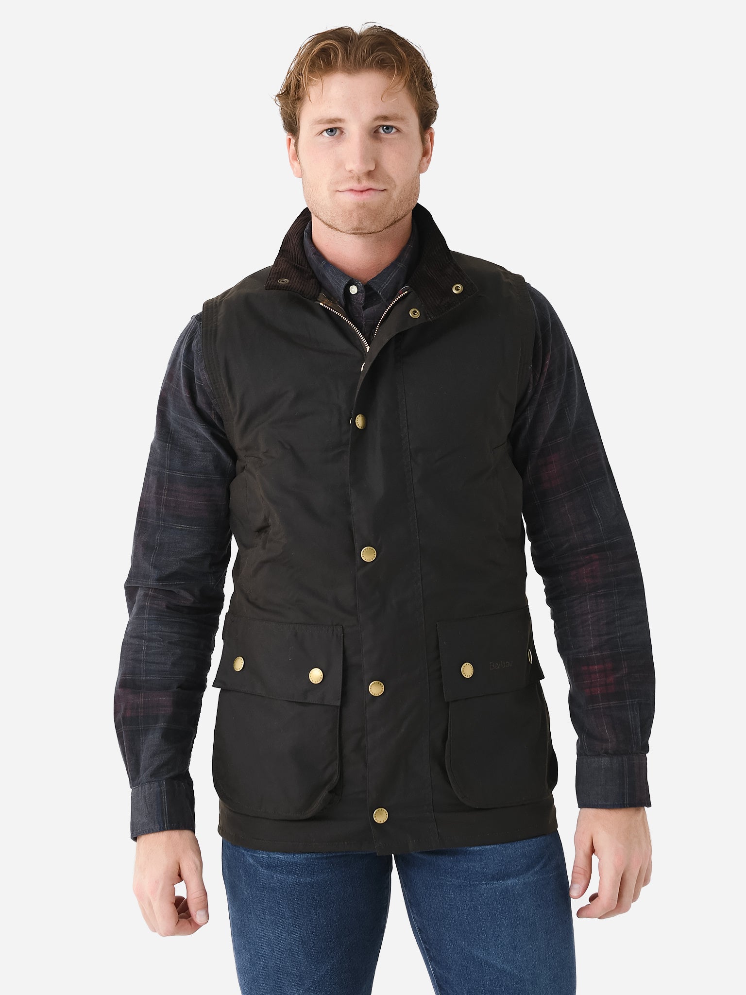 Barbour Men's Westmorland Wax Gilet Saint Bernard