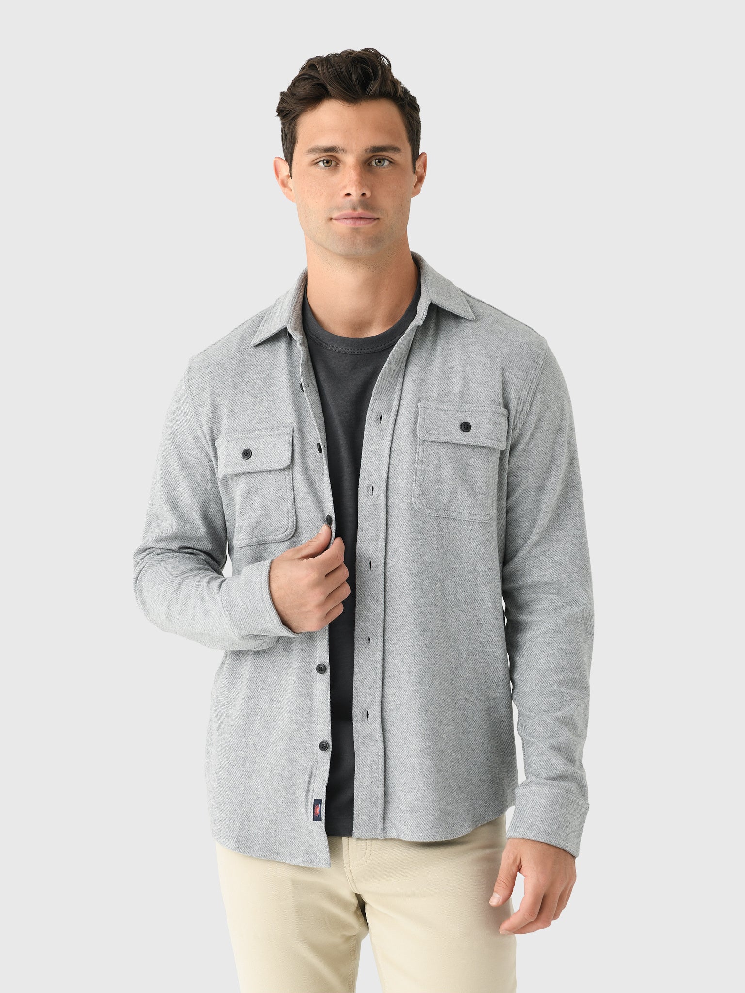 Faherty Brand Men's Legend Sweater Shirt Saint Bernard