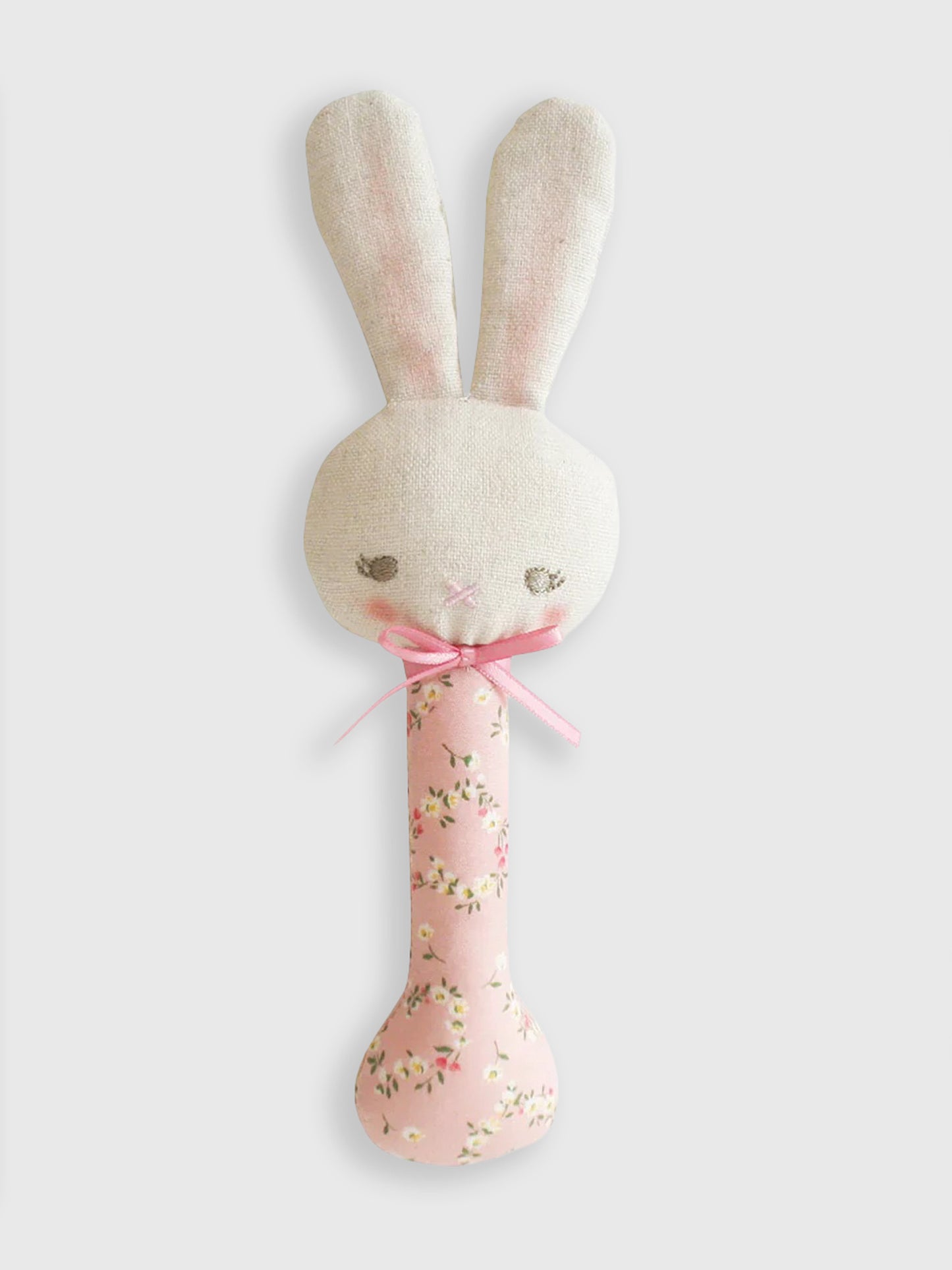 Alimrose Baby Bunny Stick Rattle - Saint Bernard