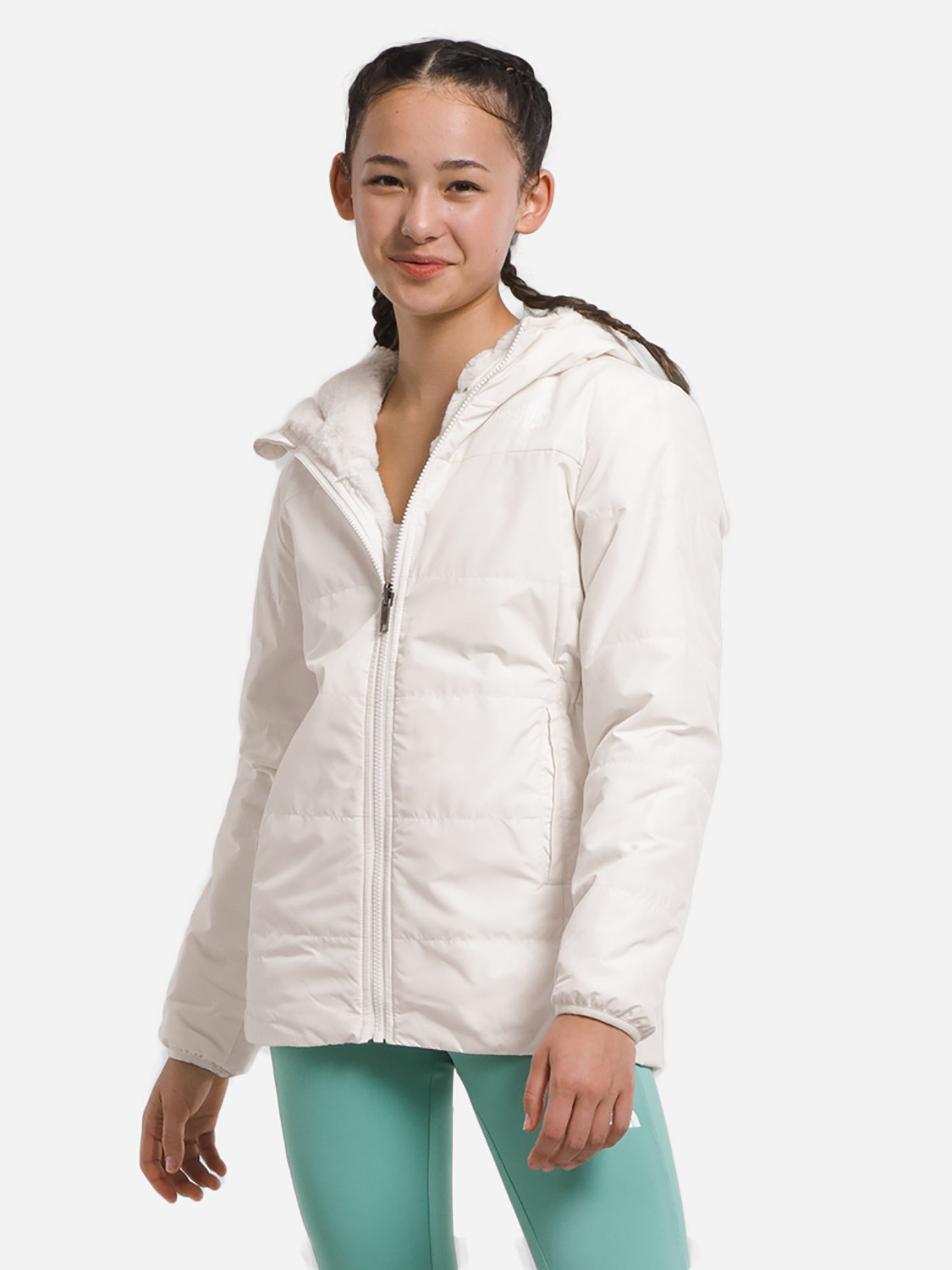 The North Face Girls' Reversible Mossbud Parka - Saint Bernard