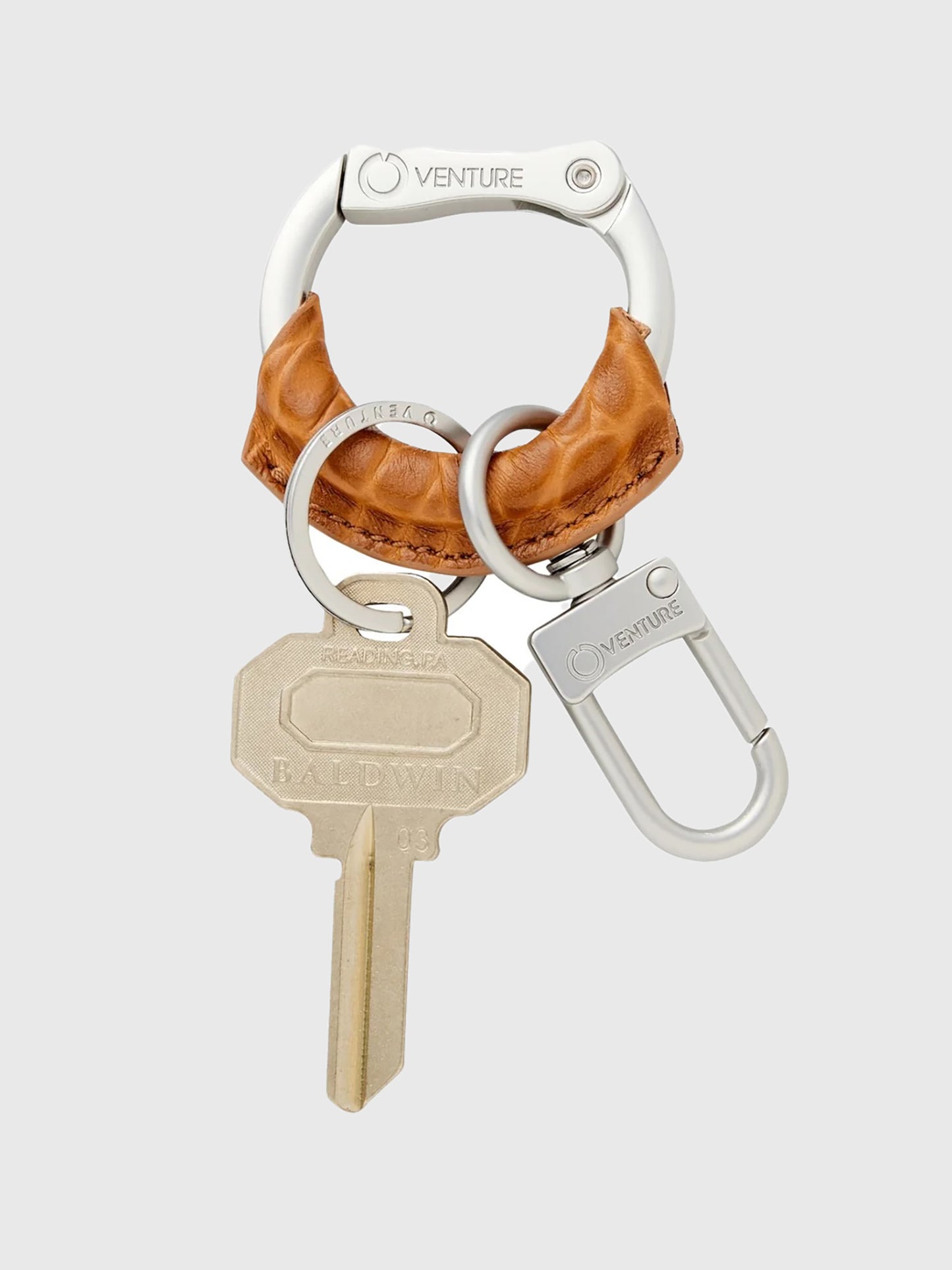 O-Venture Leather O-Boy Key Ring - Saint Bernard