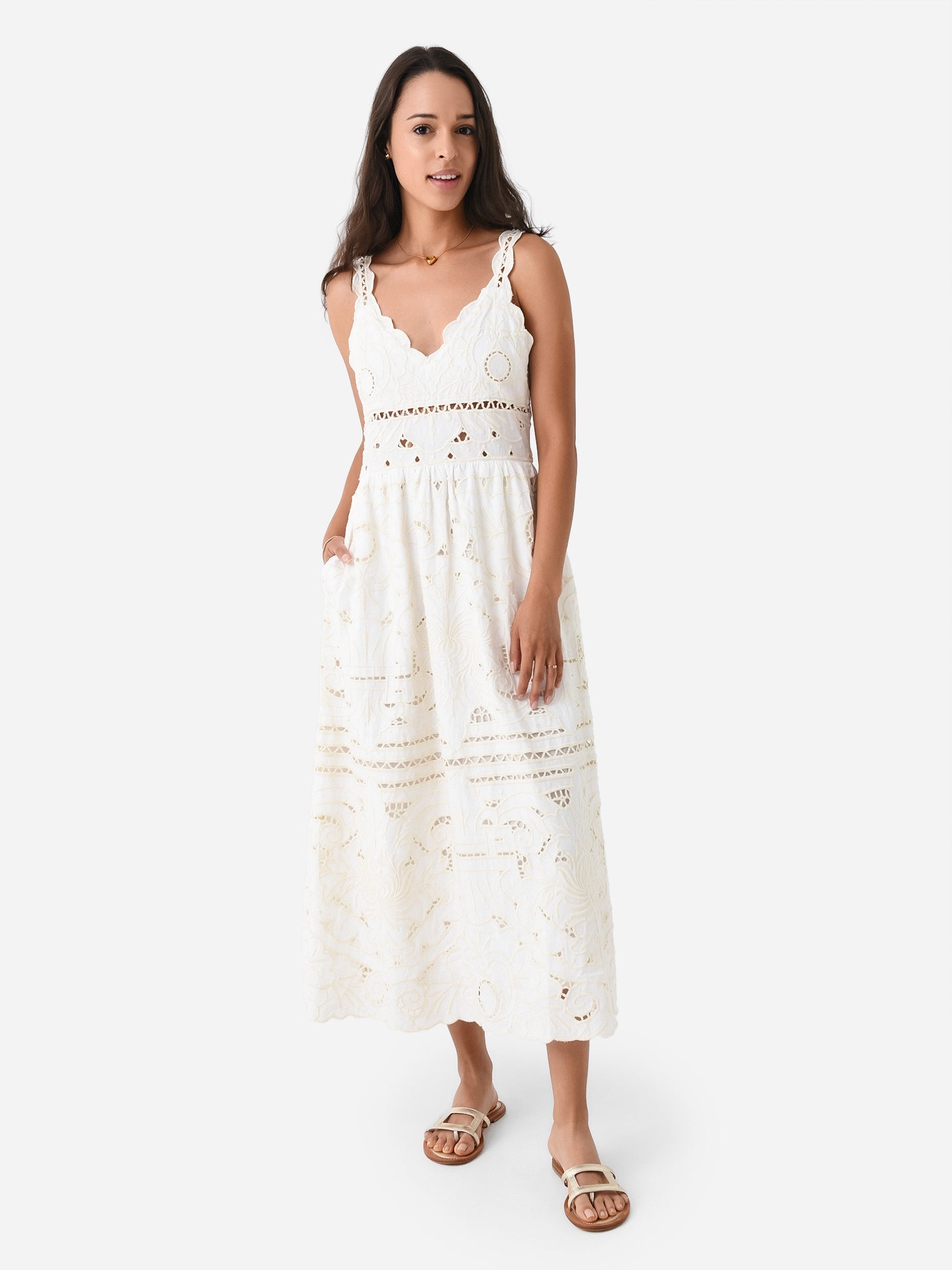 SEA Women's Blaire Eyelet Dress Saint Bernard SEA Women's Blaire Eyelet Dress Saint Bernard