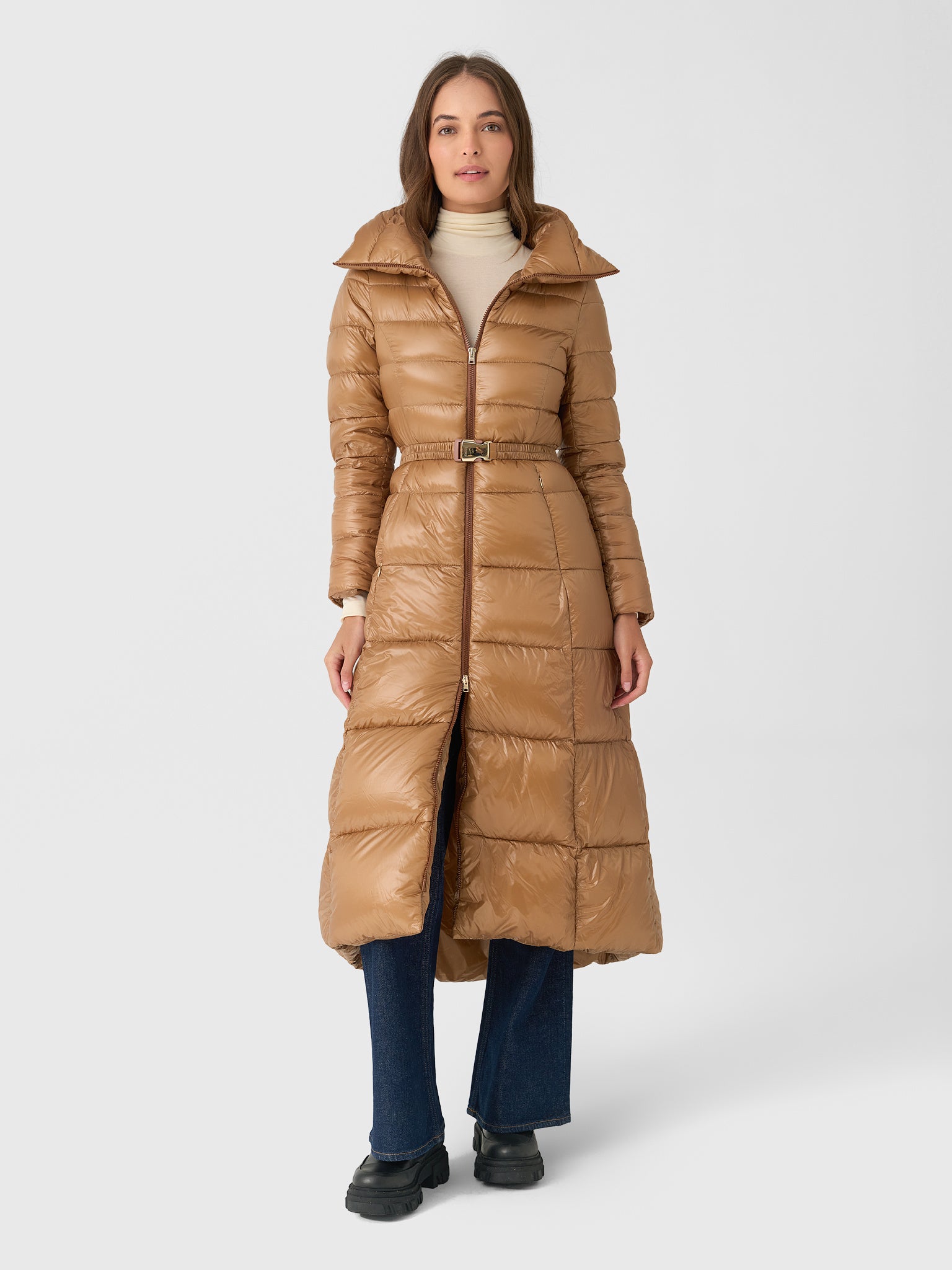 Herno Women's Belted Maxi Down Jacket Saint Bernard