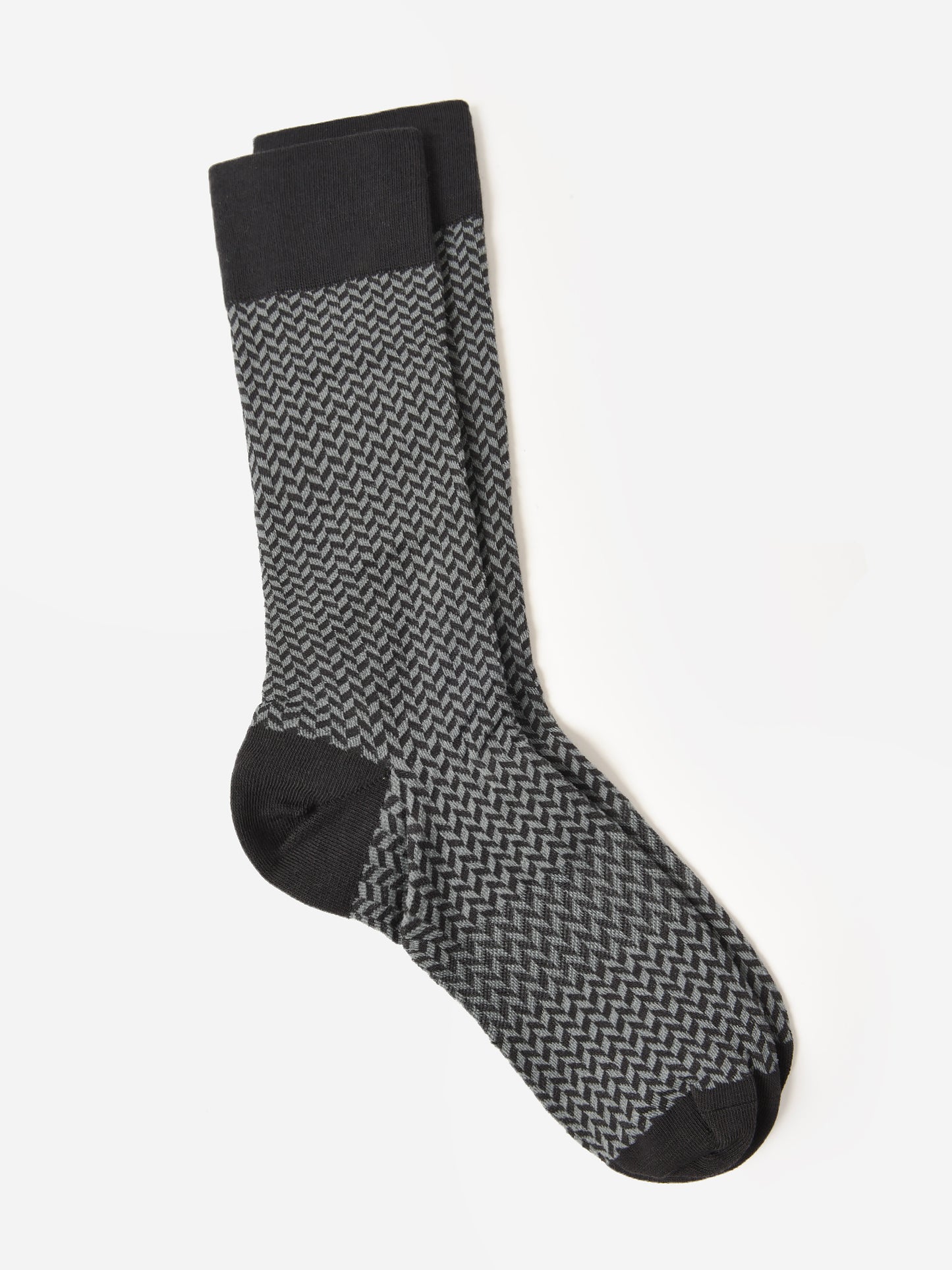 Dead Soxy Men's Herringbone Pima Dress Socks - Saint Bernard