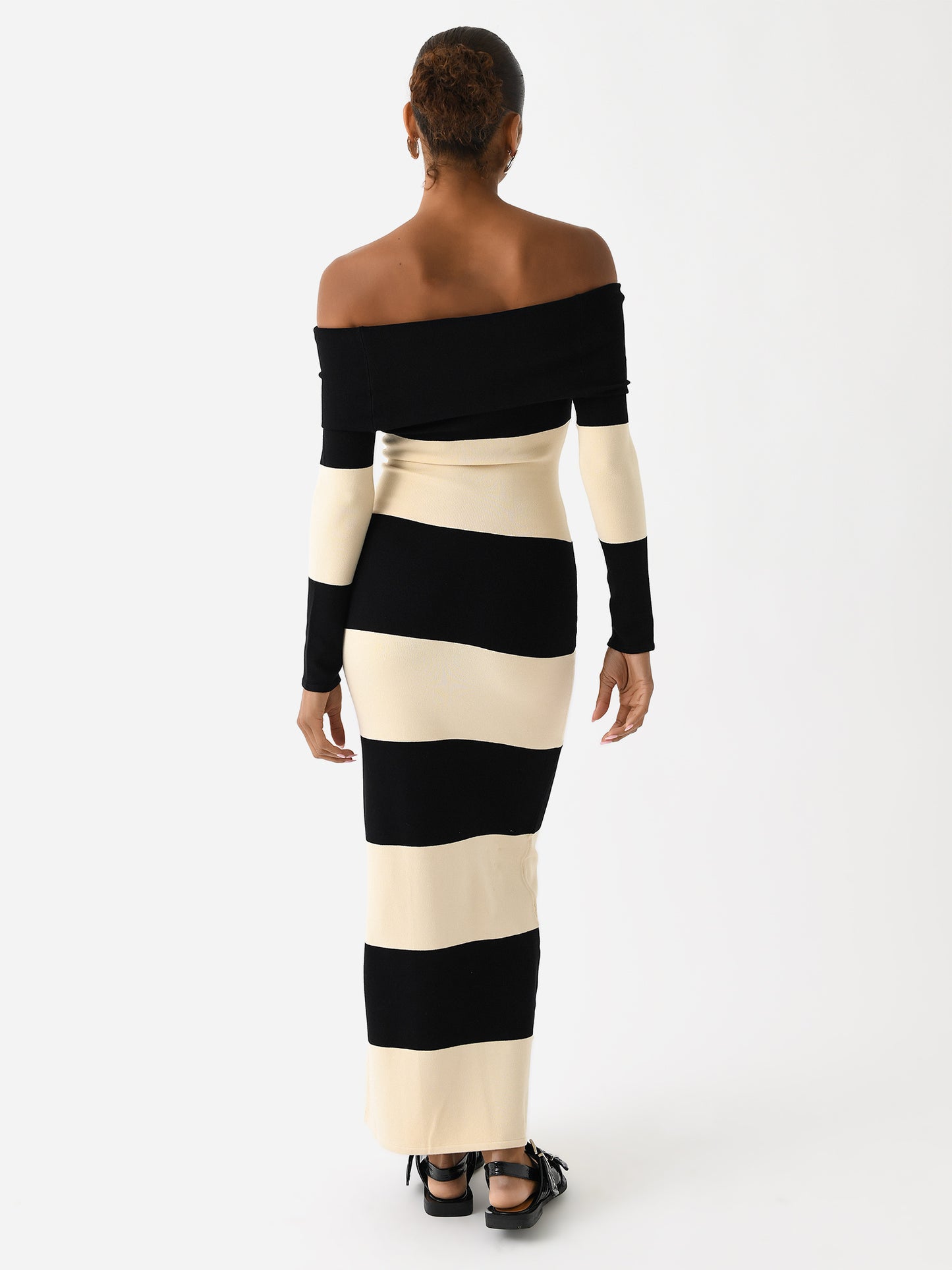 PS1185-STRIPExCREAMANDBLACK-alt2