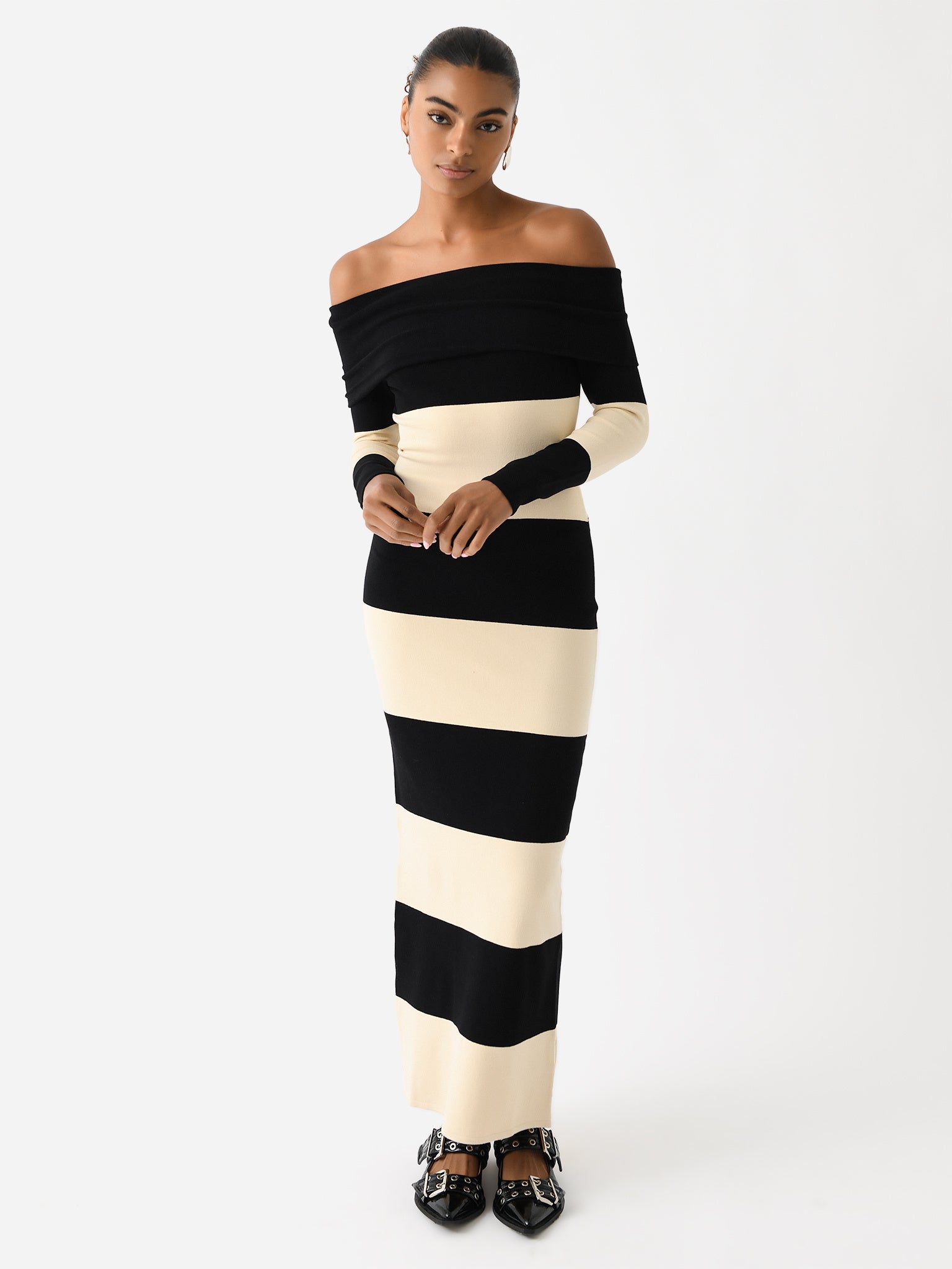 Posse Women's Theo Off The Shoulder Dress Saint Bernard Posse Women's Theo Off The Shoulder Dress Saint Bernard