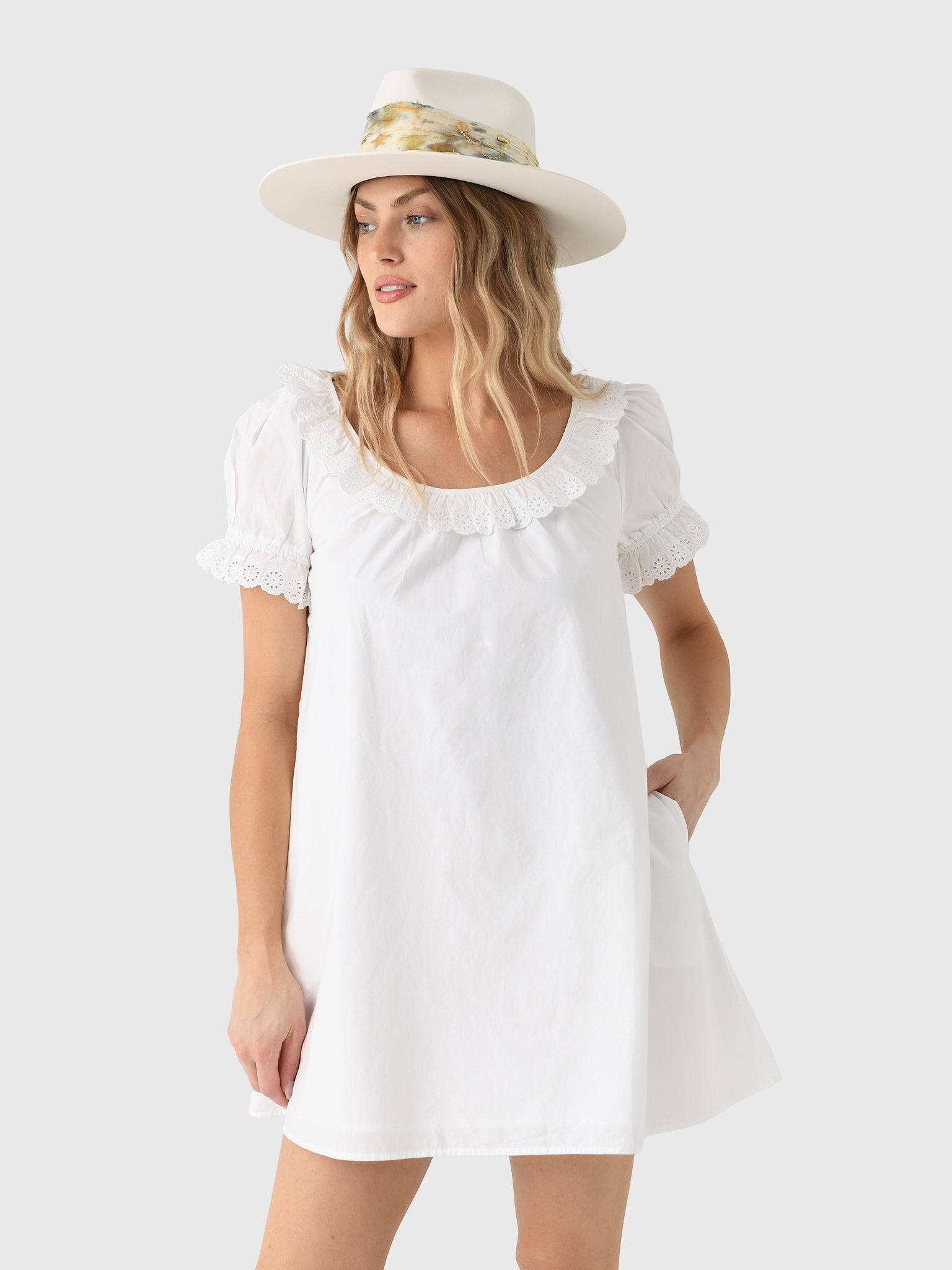 sachin and babi light blue dress Embroidered Shift Dresses main image 0