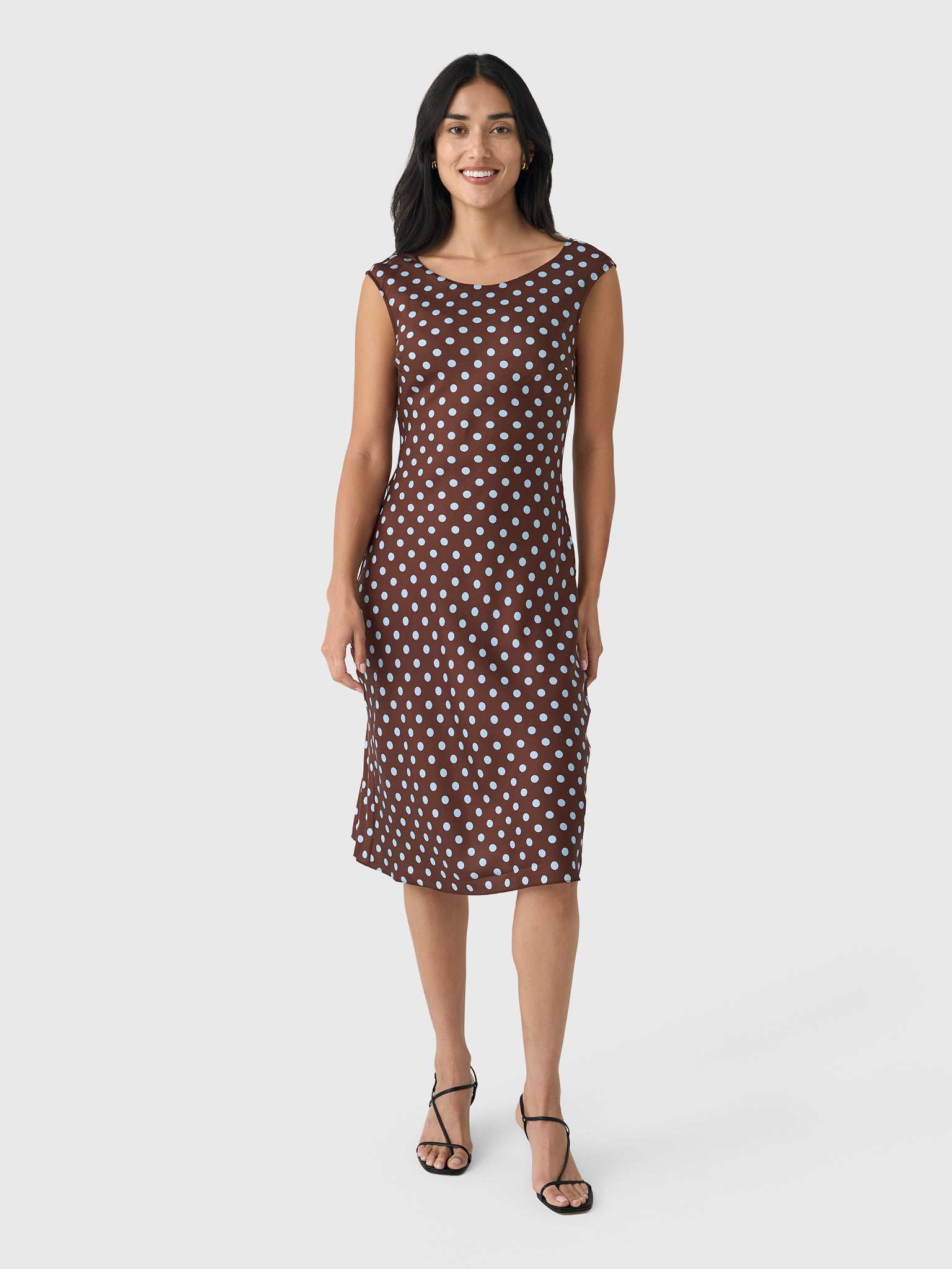 LEO Dress - Chocolate Polka Dot L LEO Dress - Chocolate Polka Dot L