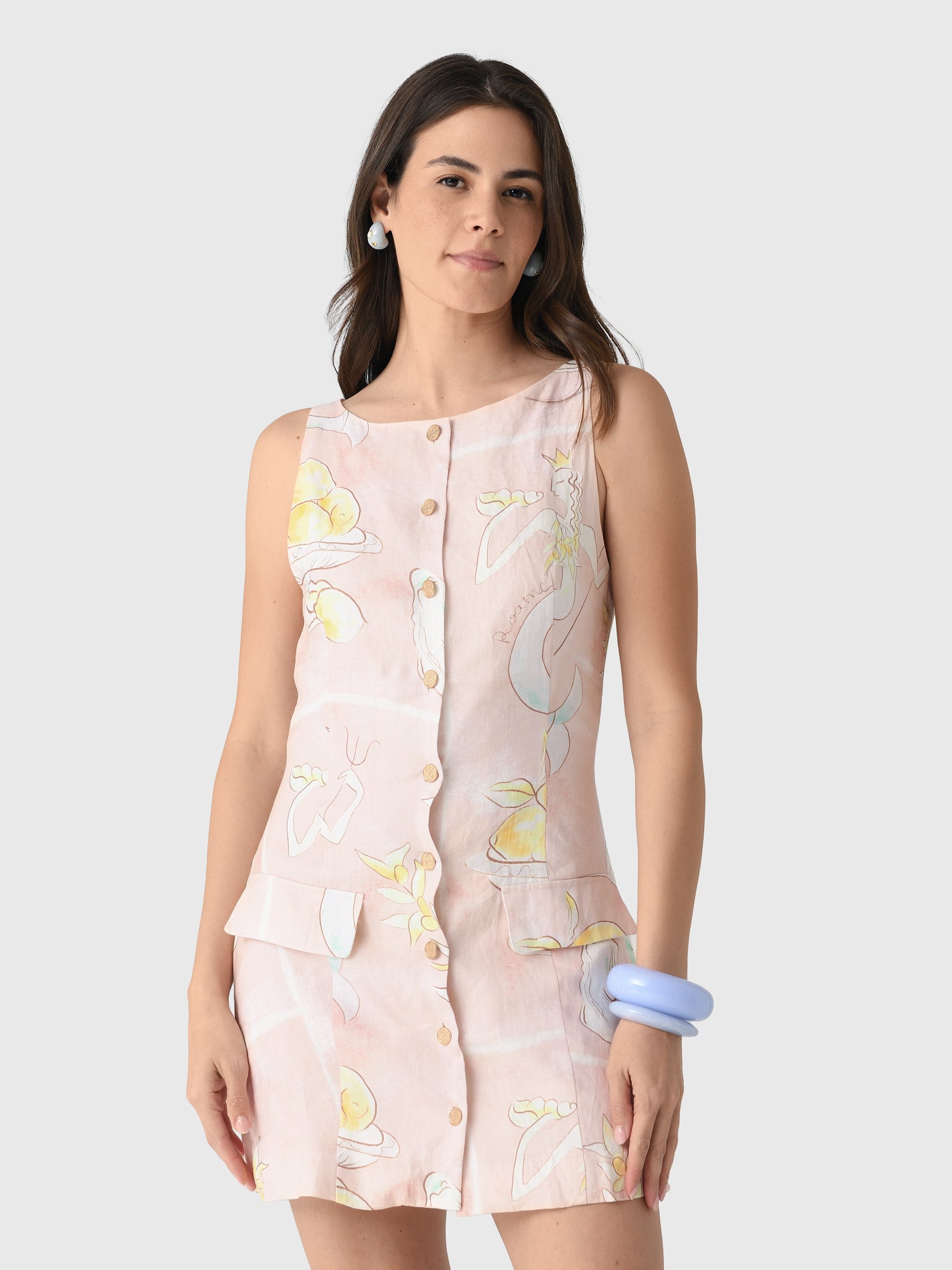 knee length dresses for ladies Roame. Basil Mini Dress – Shop at the Mix main image 0