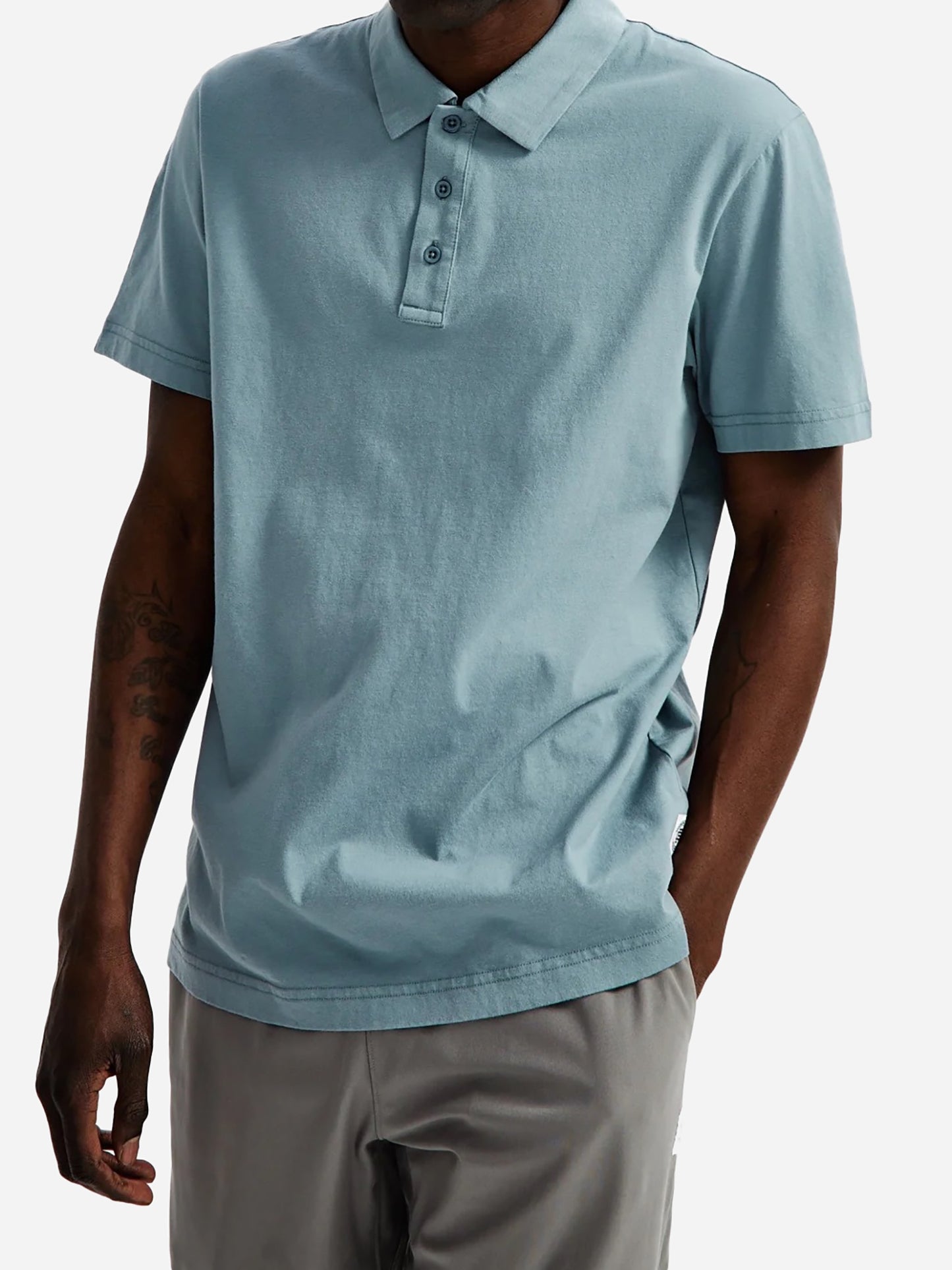 Reigning Champ Men's Lightweight Jersey Polo - Saint Bernard