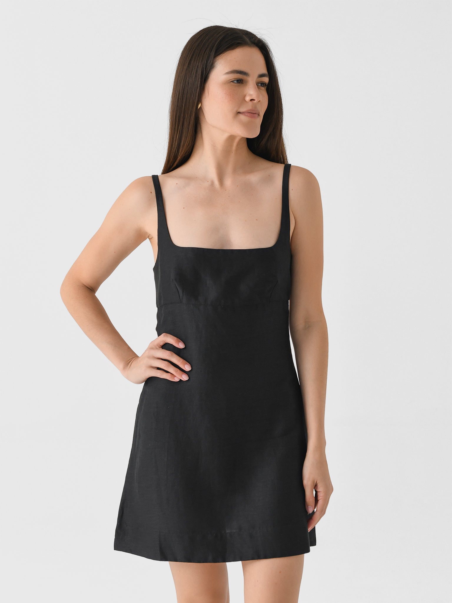 mini dress with exposed back mini dress with open back Black Cocktail Dresses,Open Back Cocktail Dress,Mini Length Cocktail Dress,CD00008