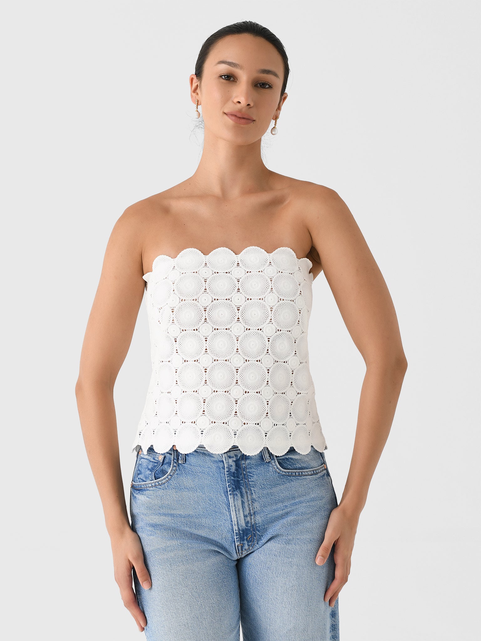 St. Agni Women's Doily Top Saint Bernard St. Agni Women's Doily Top Saint Bernard