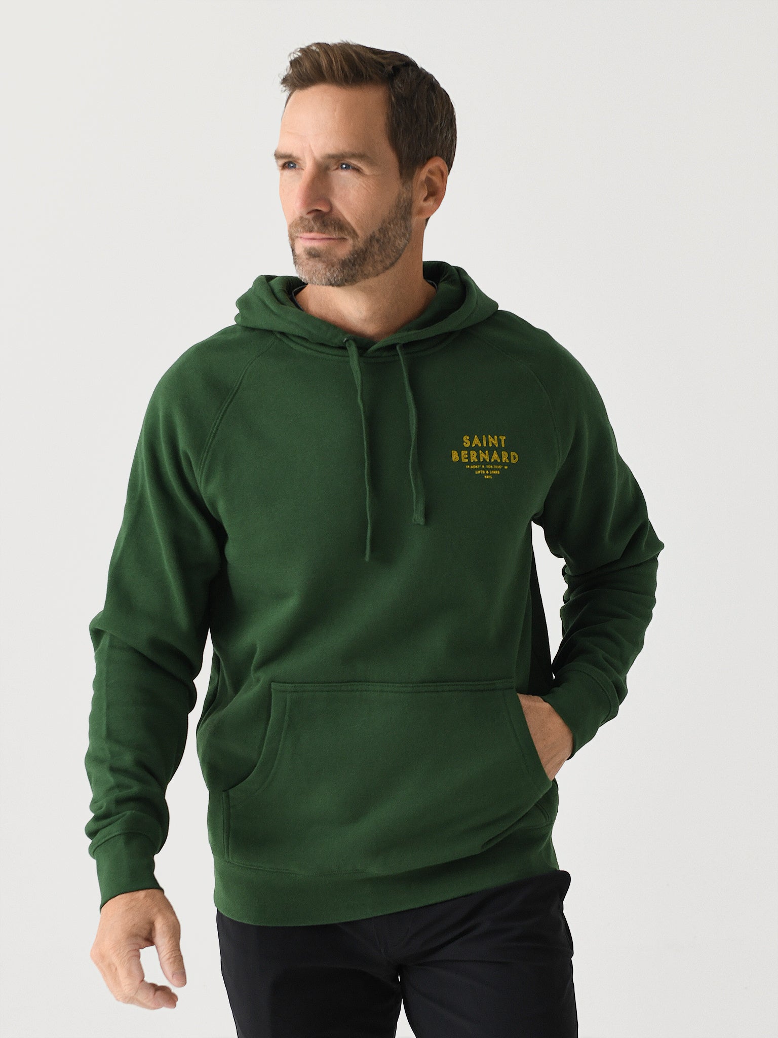 St Bernard Yellow Pattern Print Men Women Pullover Hoodie
