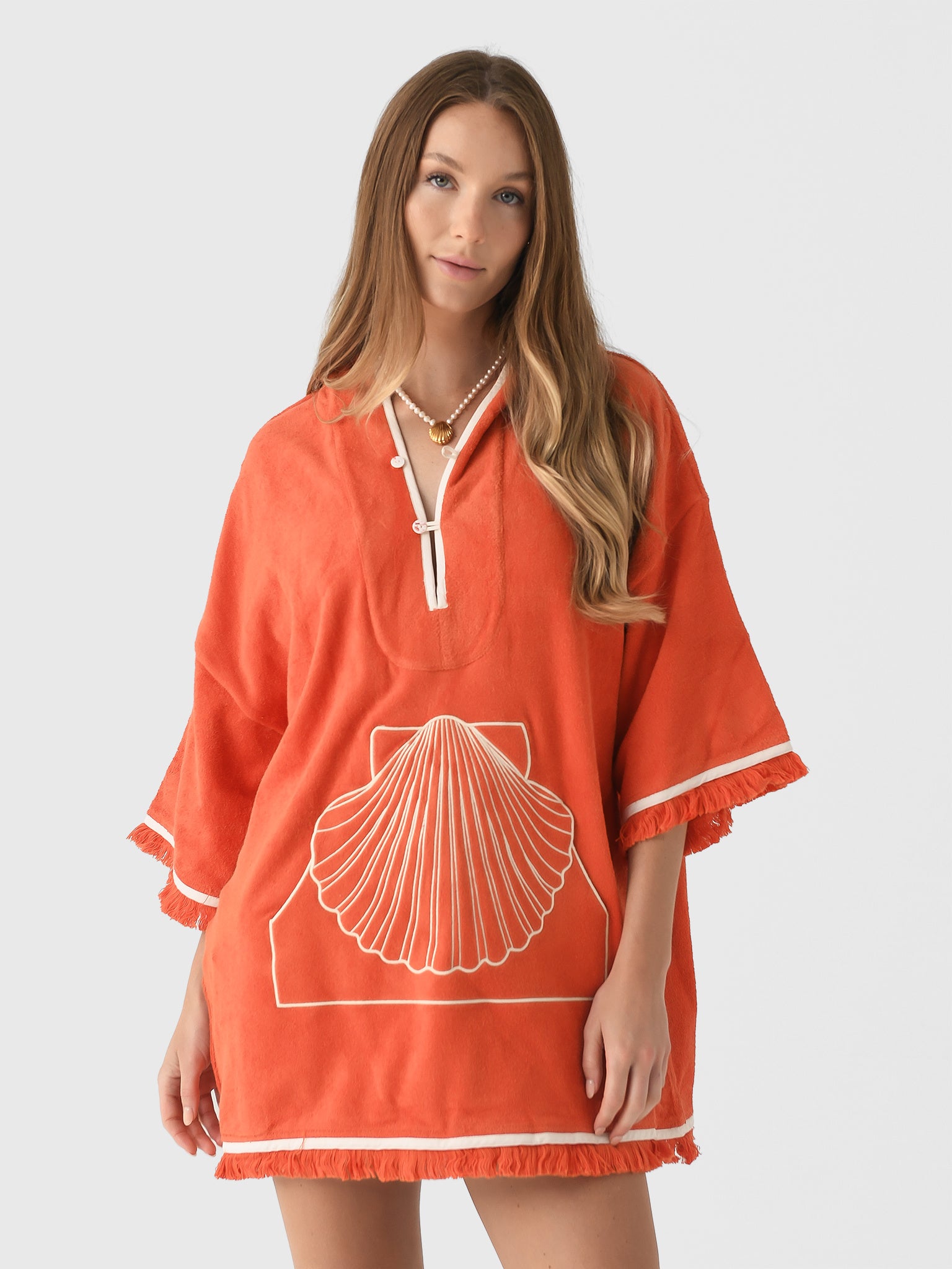 Tombolo Women's Scallop Beach Towel Top Saint Bernard Tombolo Women's Scallop Beach Towel Top Saint Bernard