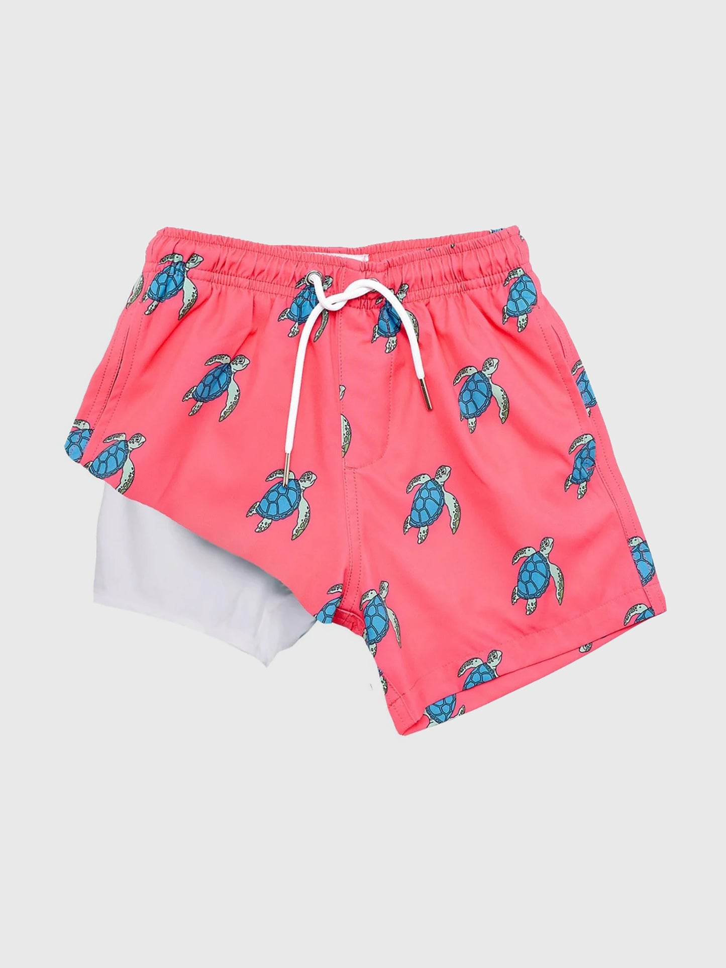 Bermies Boys' Sea Turtle Swim Trunk - Saint Bernard