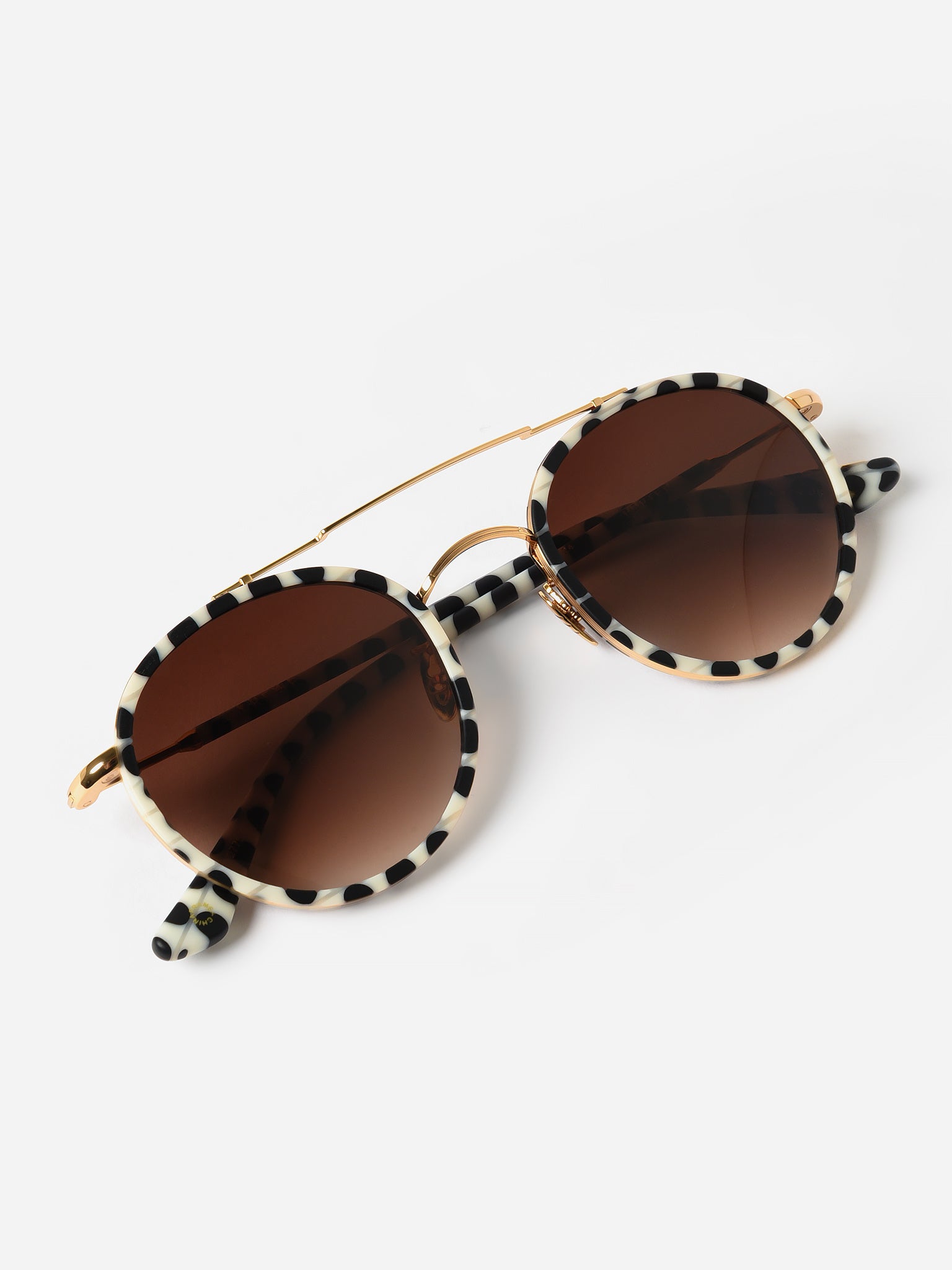 KREWE round Frame Sunglasses Krewe Porter Sunglasses – Saint Bernard main image 3