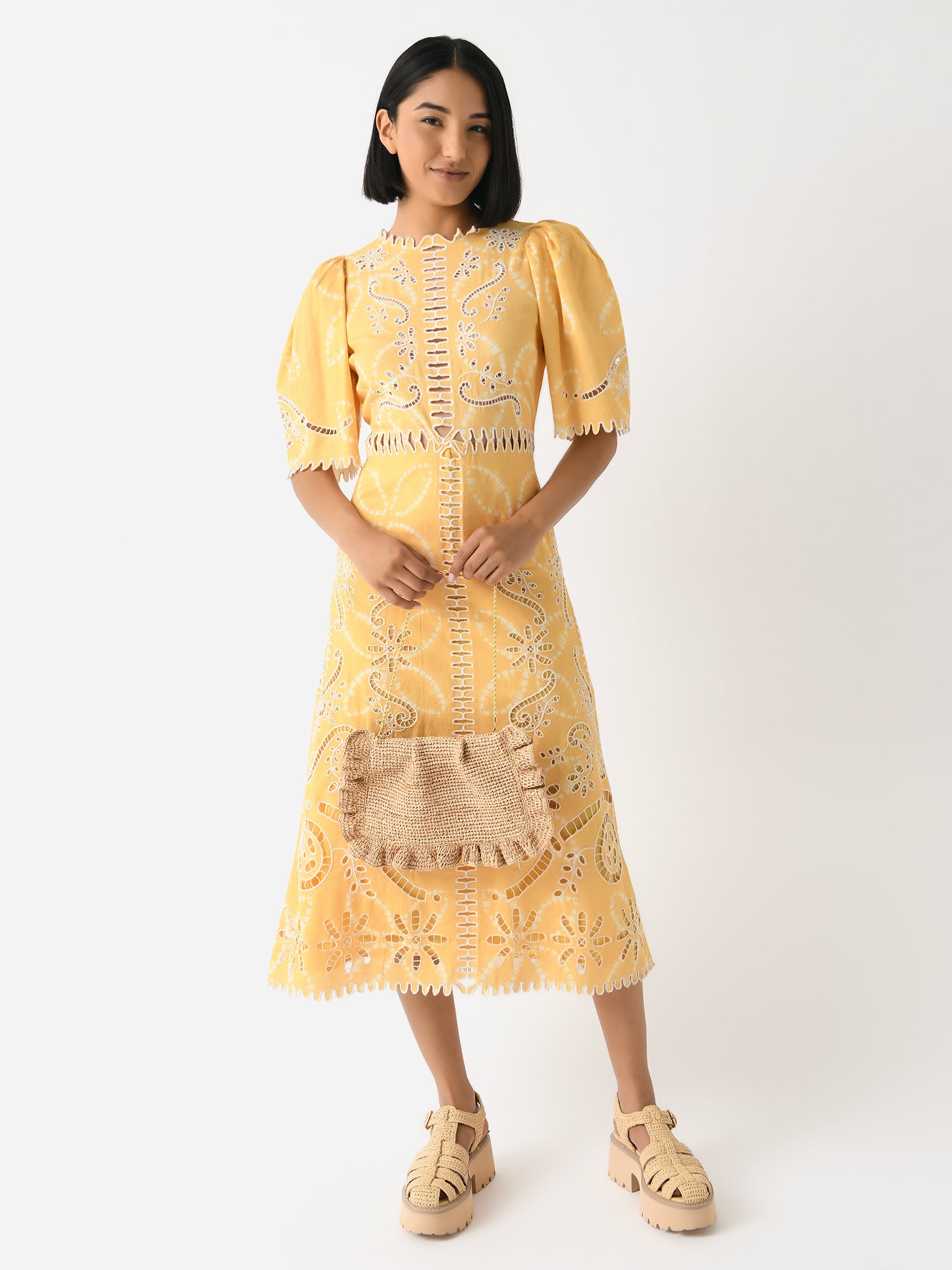 SEA Women's Liat Short Sleeve Dress Saint Bernard