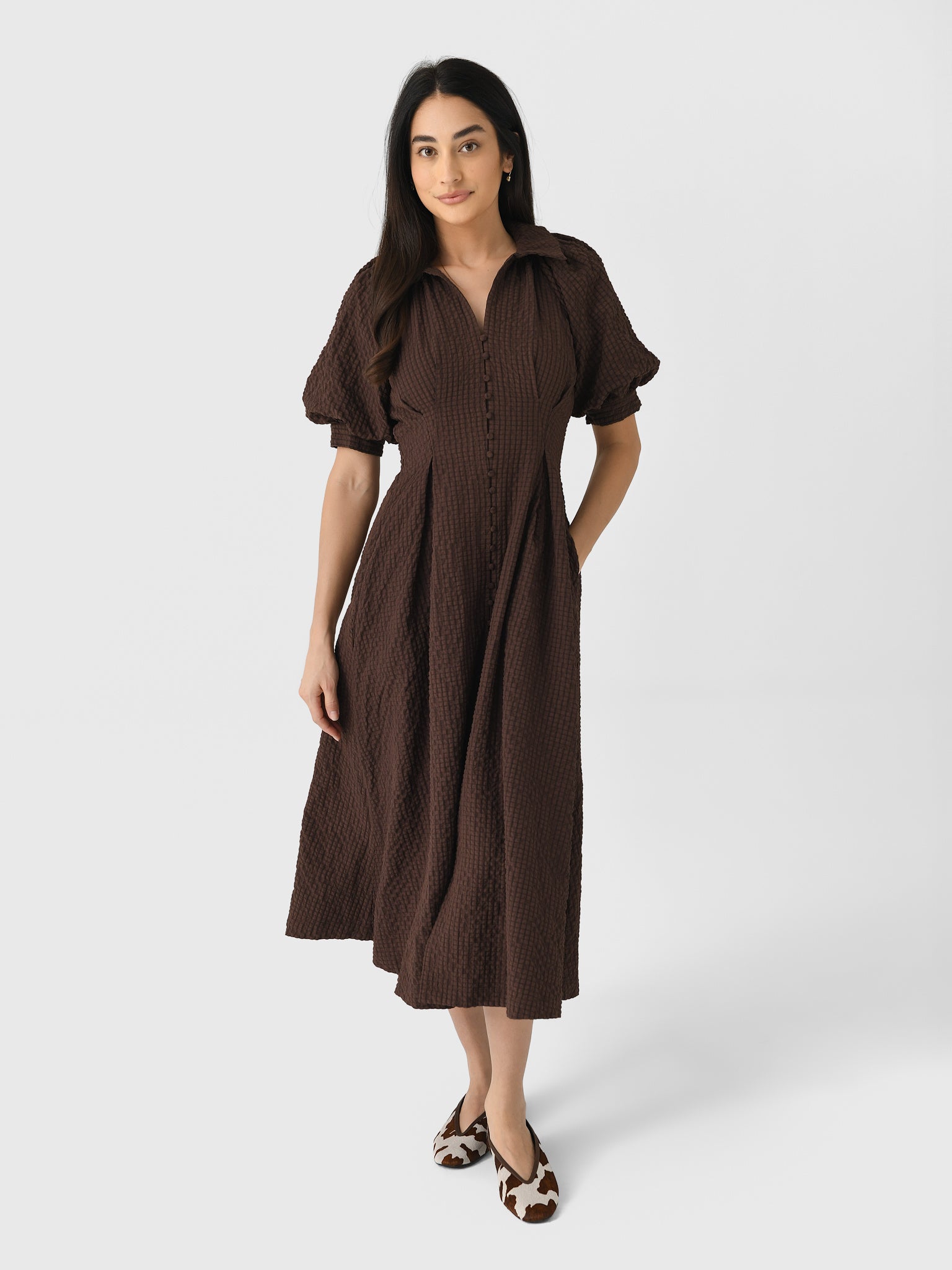 Eche Women's The Leighton Dress, White | Size: Small | St. Bernard Eche Women's The Leighton Dress, White | Size: Small | St. Bernard