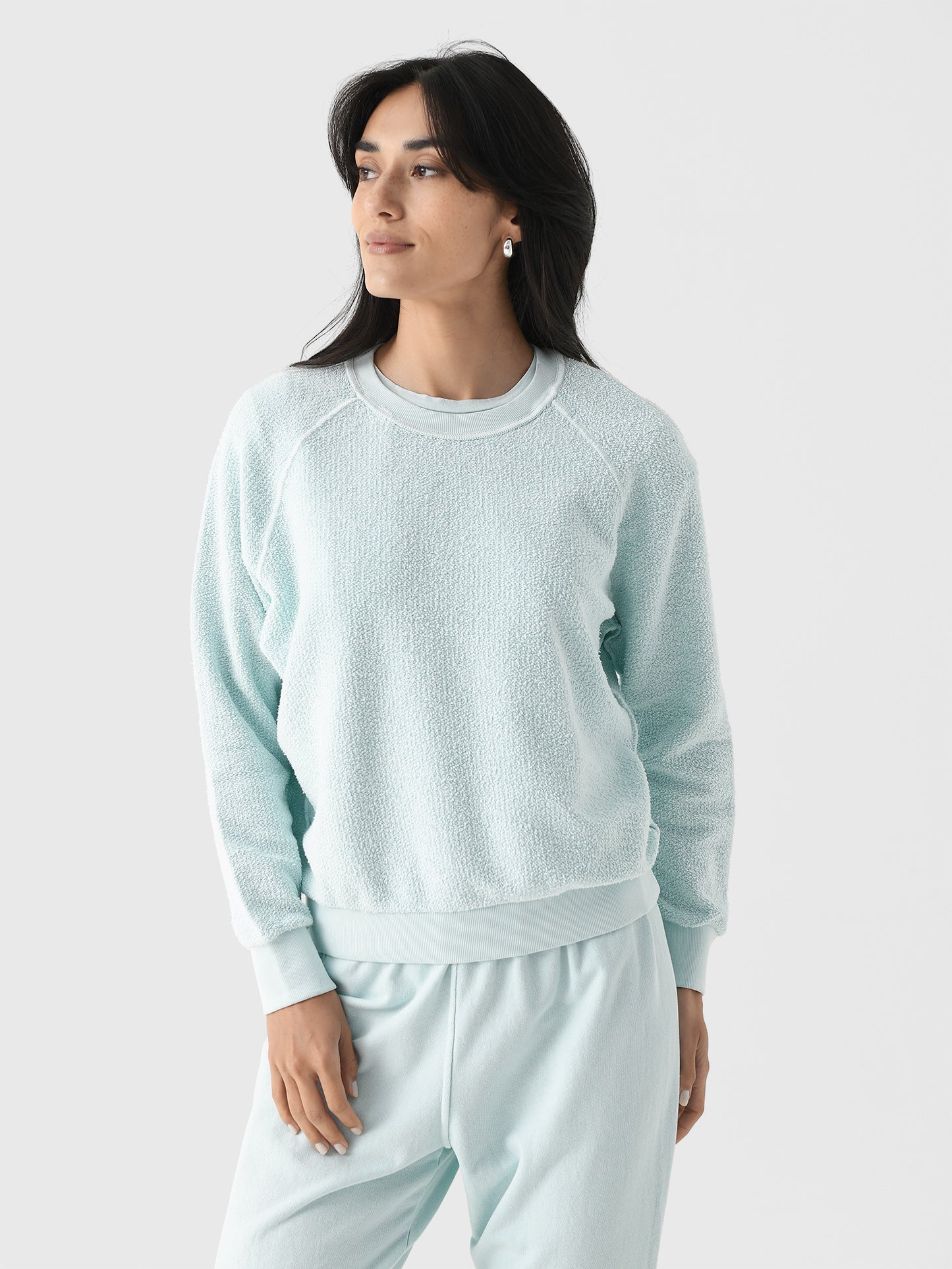 Perfect White Tee Women's Ziggy Reverse Shrunken Sweatshirt - Saint Bernard