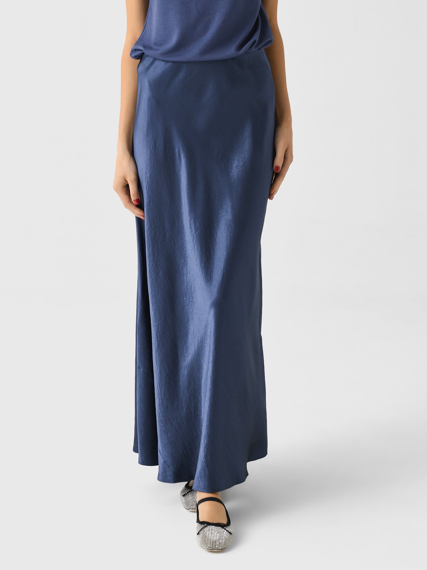 Vince Women's Satin Maxi Skirt - Saint Bernard