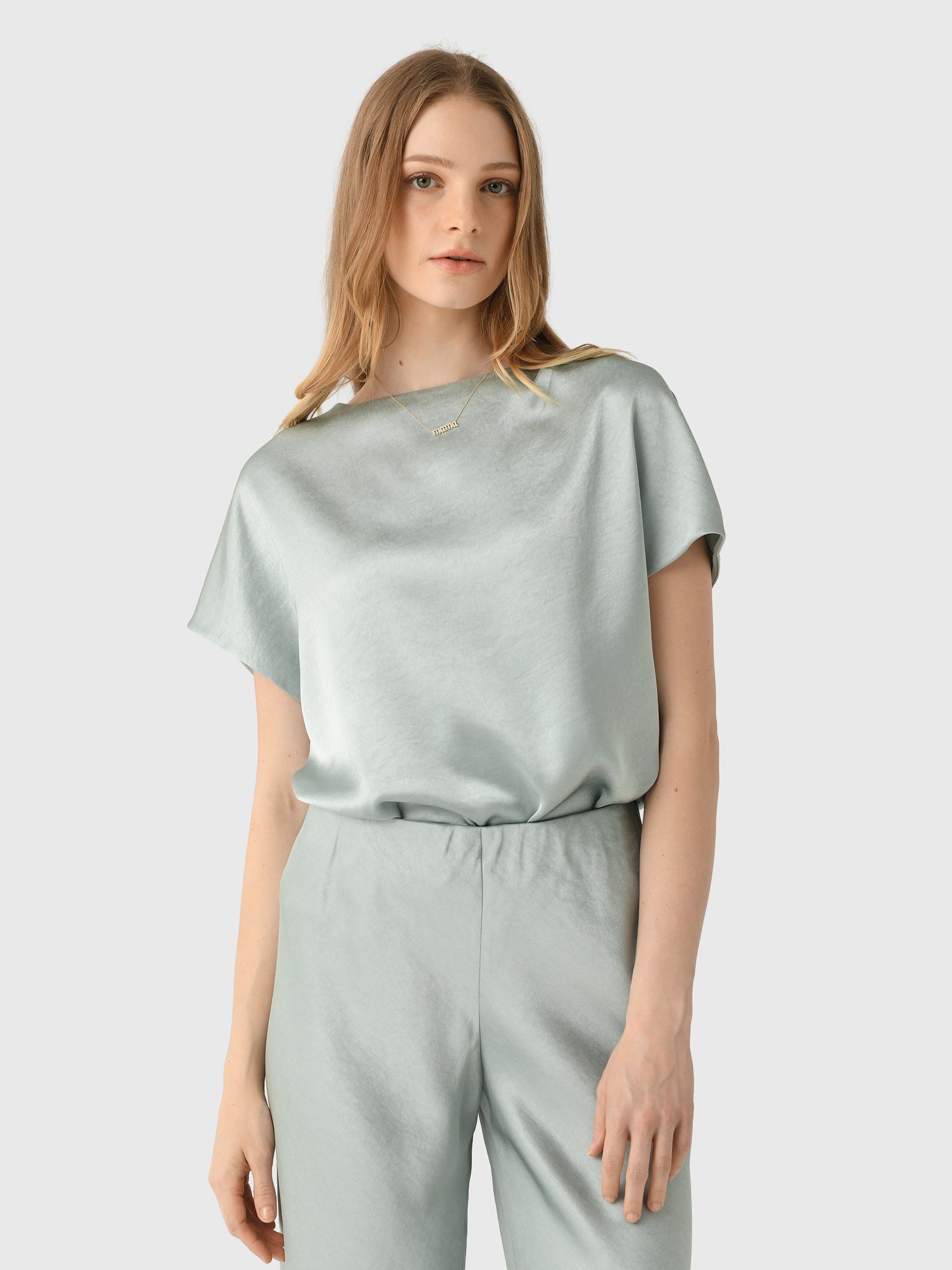 Vince Women's Draped Satin Dolman-Sleeve Blouse – Saint Bernard