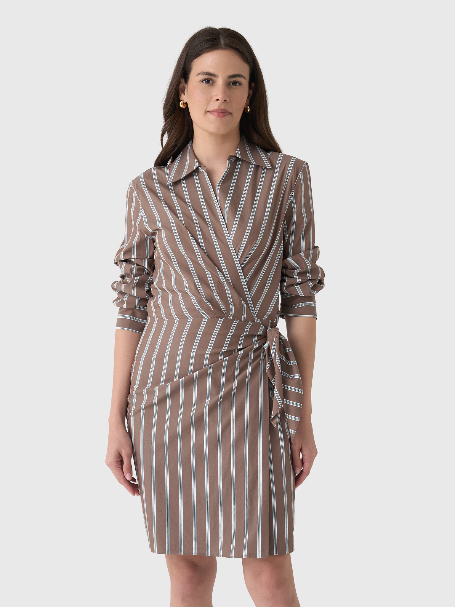 vince wrap dress - Womens Petite Sleeveless Maxi length hem group-DHD9981 Color:Night Petals
