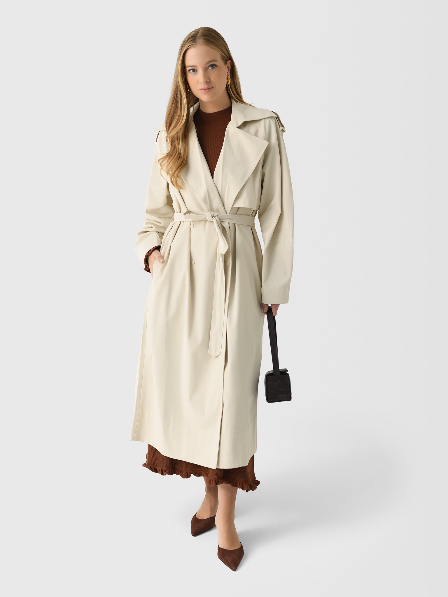 St. Agni Women's Relaxed Trench Coat – Saint Bernard