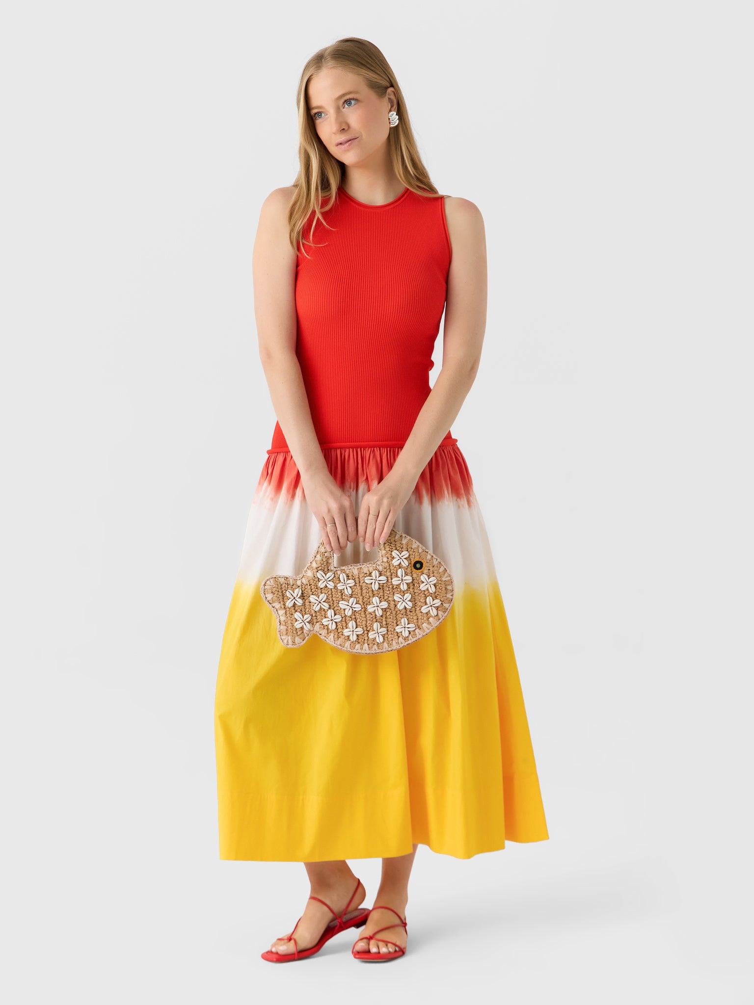 Simon Miller Women's Novo Knit Combo Dress Saint Bernard Simon Miller Women's Novo Knit Combo Dress Saint Bernard