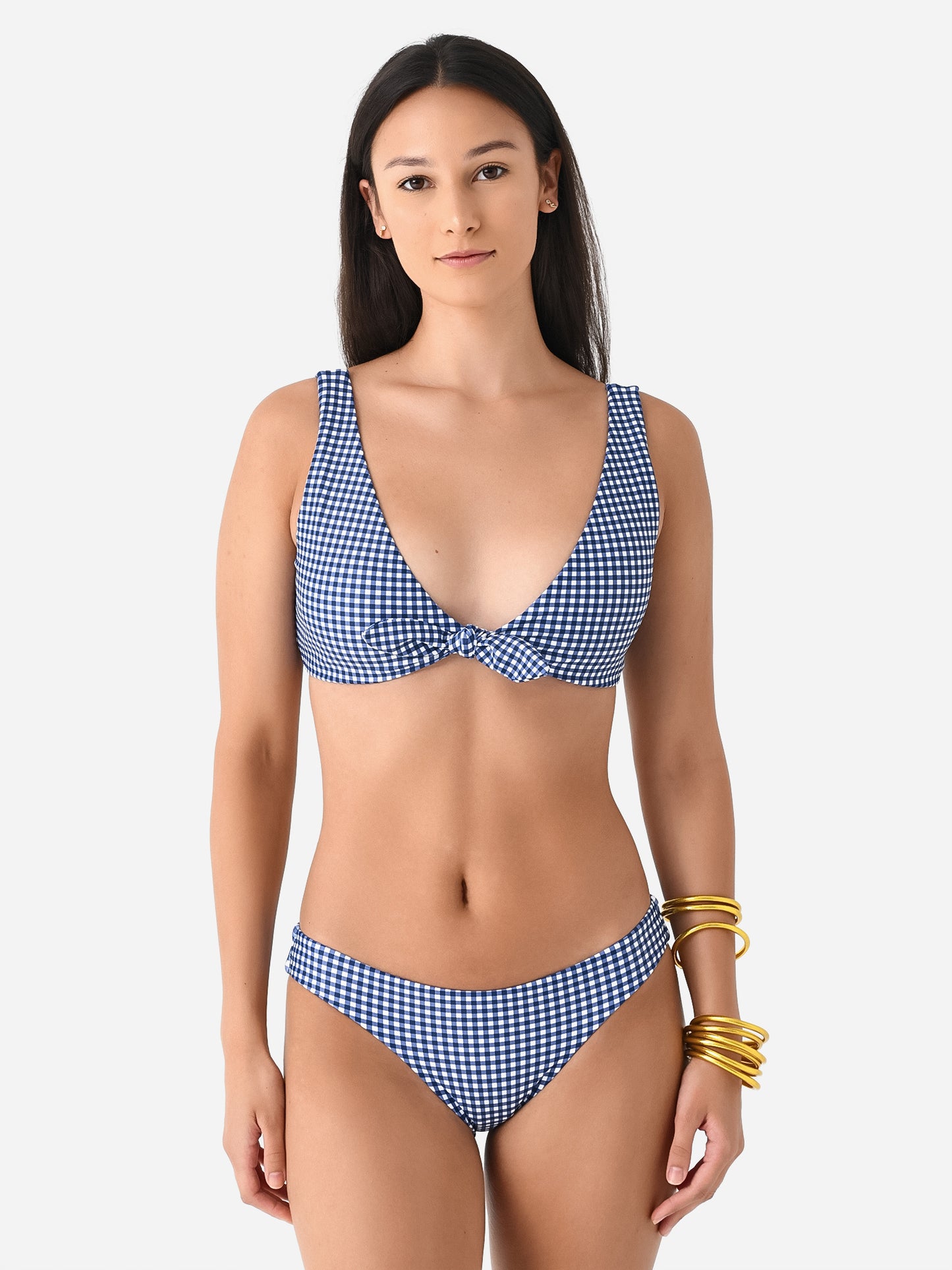 Minnow Women's Tie Front Bikini Top - Saint Bernard