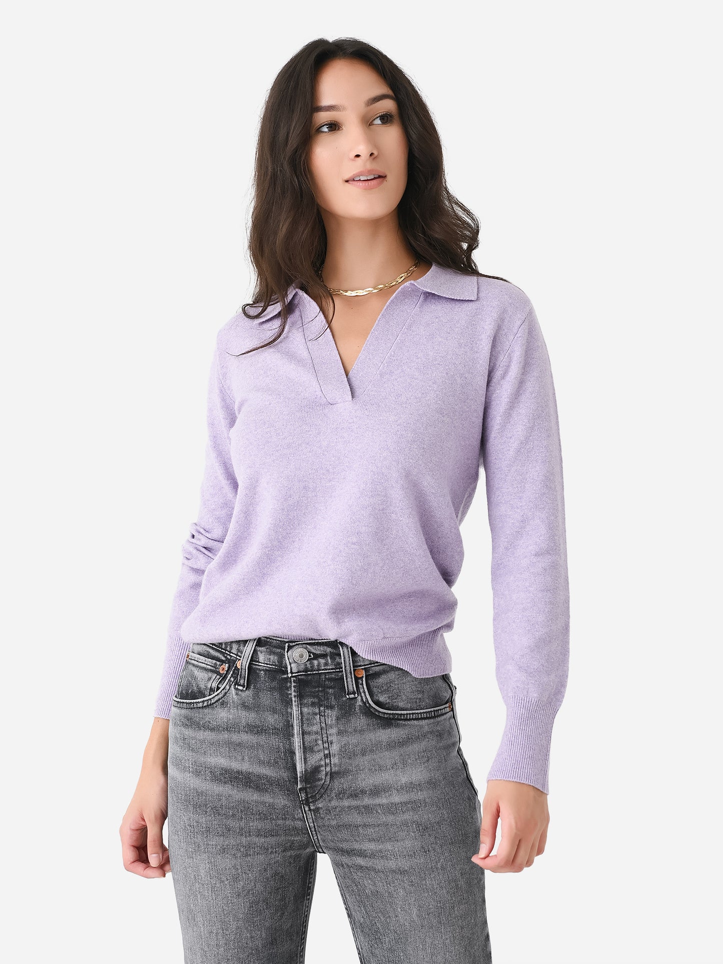 Faherty Brand Women's Jackson Sweater Polo - Saint Bernard