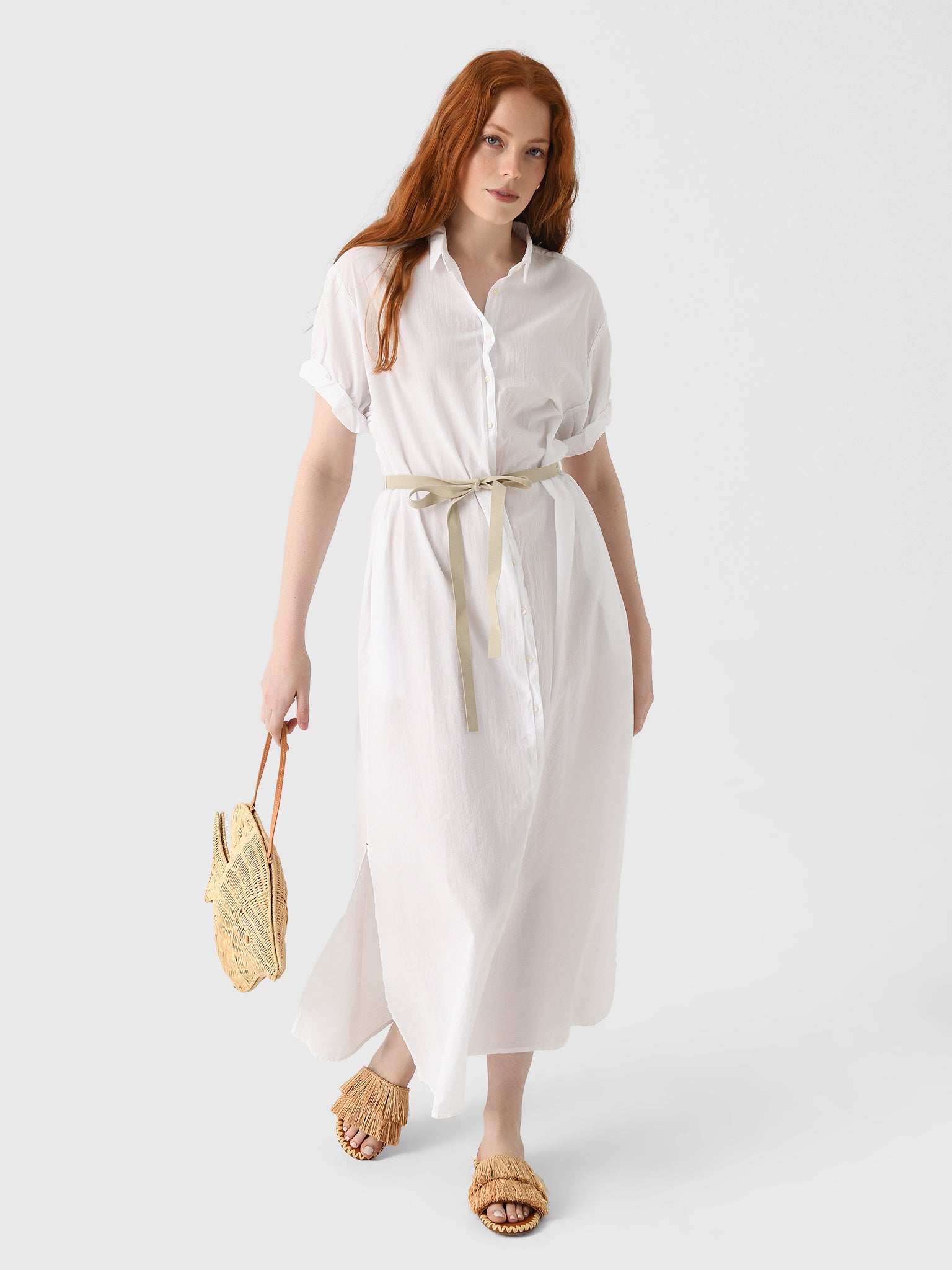 Xrena Linnet Cotton Maxi Shirtdress in White at Nordstrom, Size Large Xrena Linnet Cotton Maxi Shirtdress in White at Nordstrom, Size Large