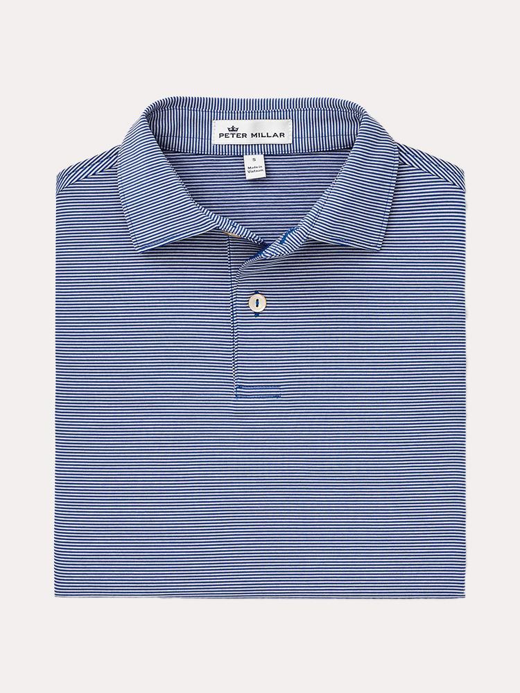 Peter Millar Boys' Jubilee Stripe Performance Polo - Saint Bernard