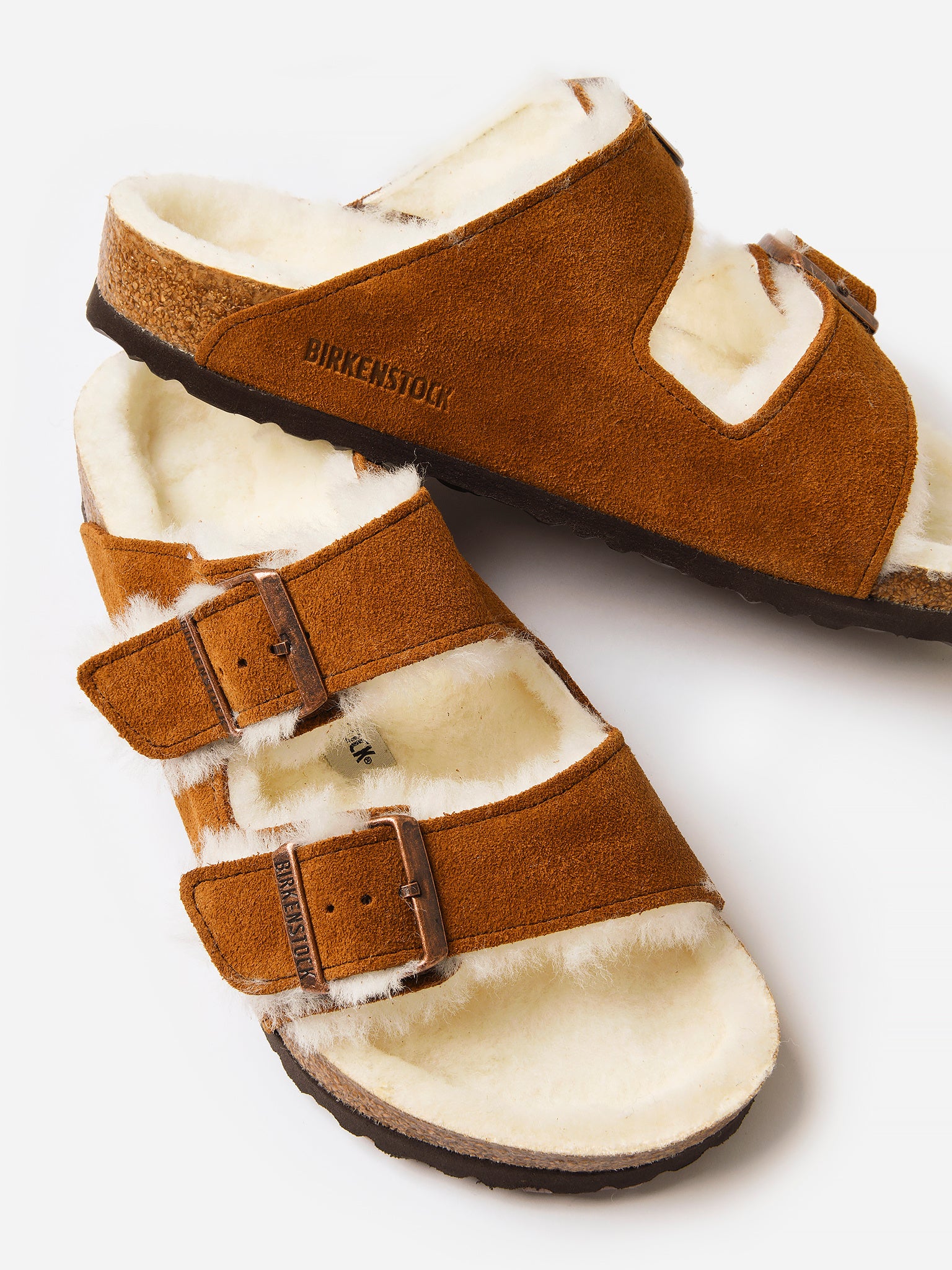 Birkenstock Arizona Sandals Suede (Regular) - Mink