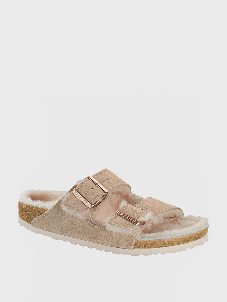 Birkenstock Women's Arizona Shearling Sandal - Saint Bernard